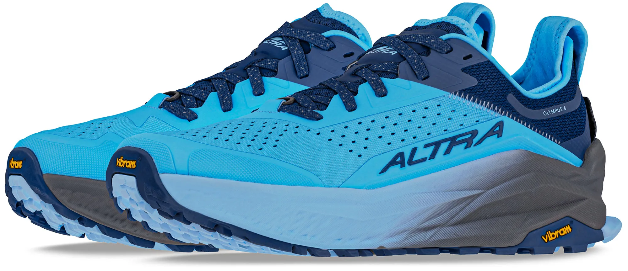 Altra Olympus 6 Mens Trail Running Shoes - Blue Zero Drop Runners