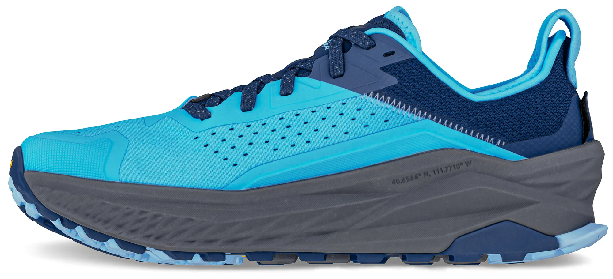 Altra Olympus 6 Mens Trail Running Shoes - Blue Zero Drop Runners