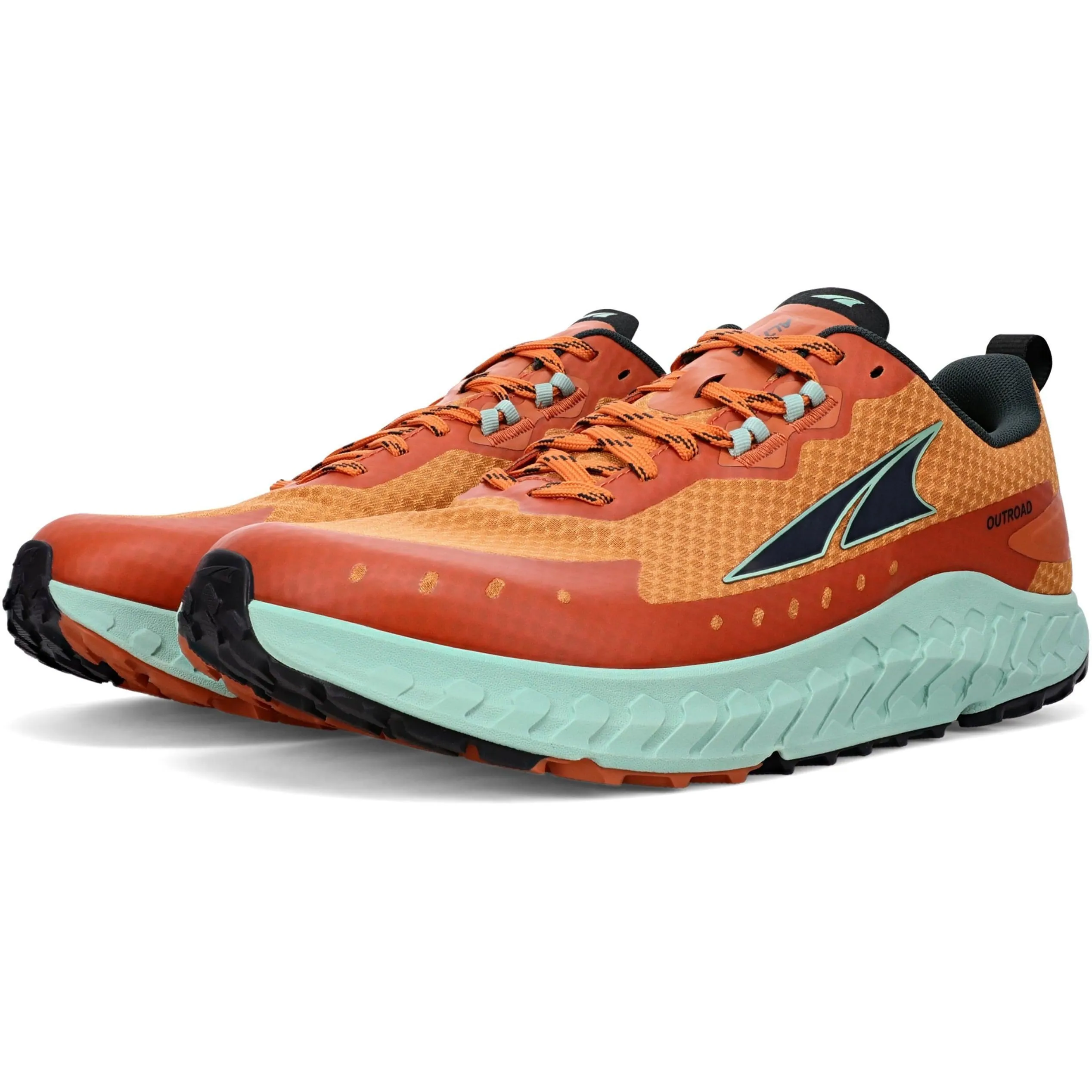 Altra Outroad Mens Trail Running Shoes - Orange Zero Drop Runners