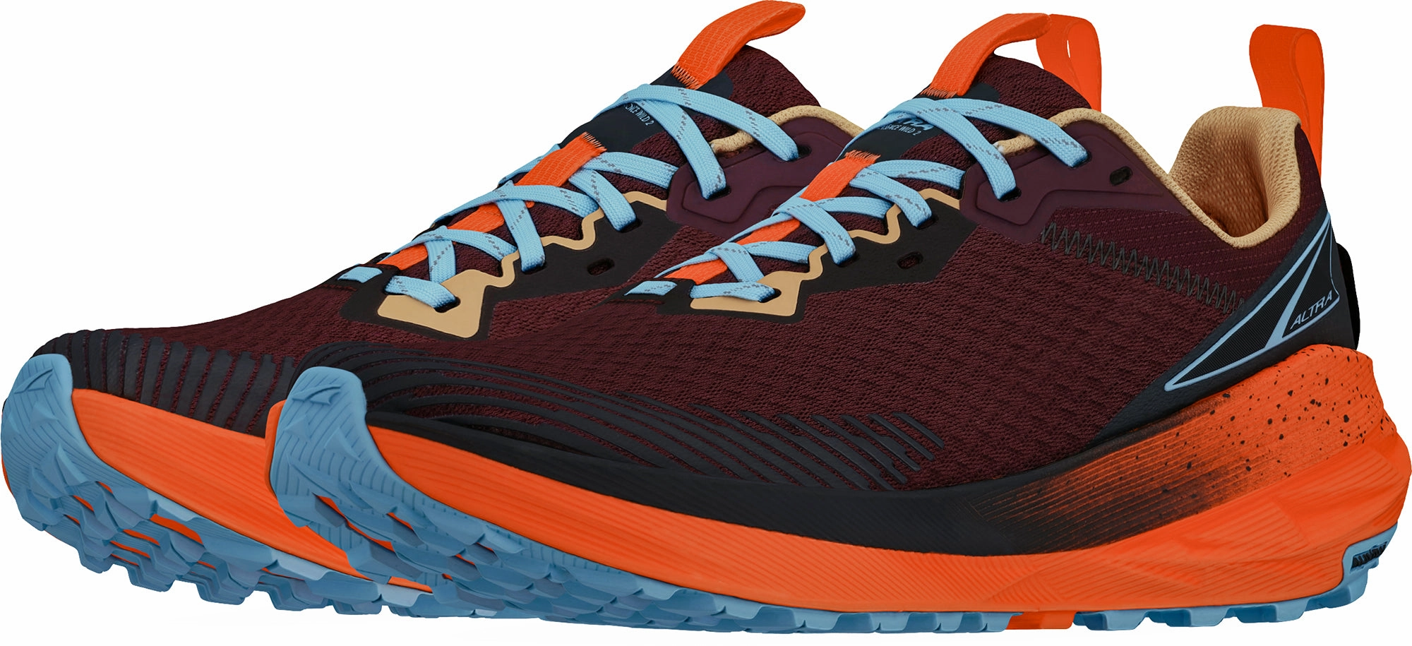 Altra Experience Wild 2 Womens Trail Running Shoes - Red Trail Stability Sneakers