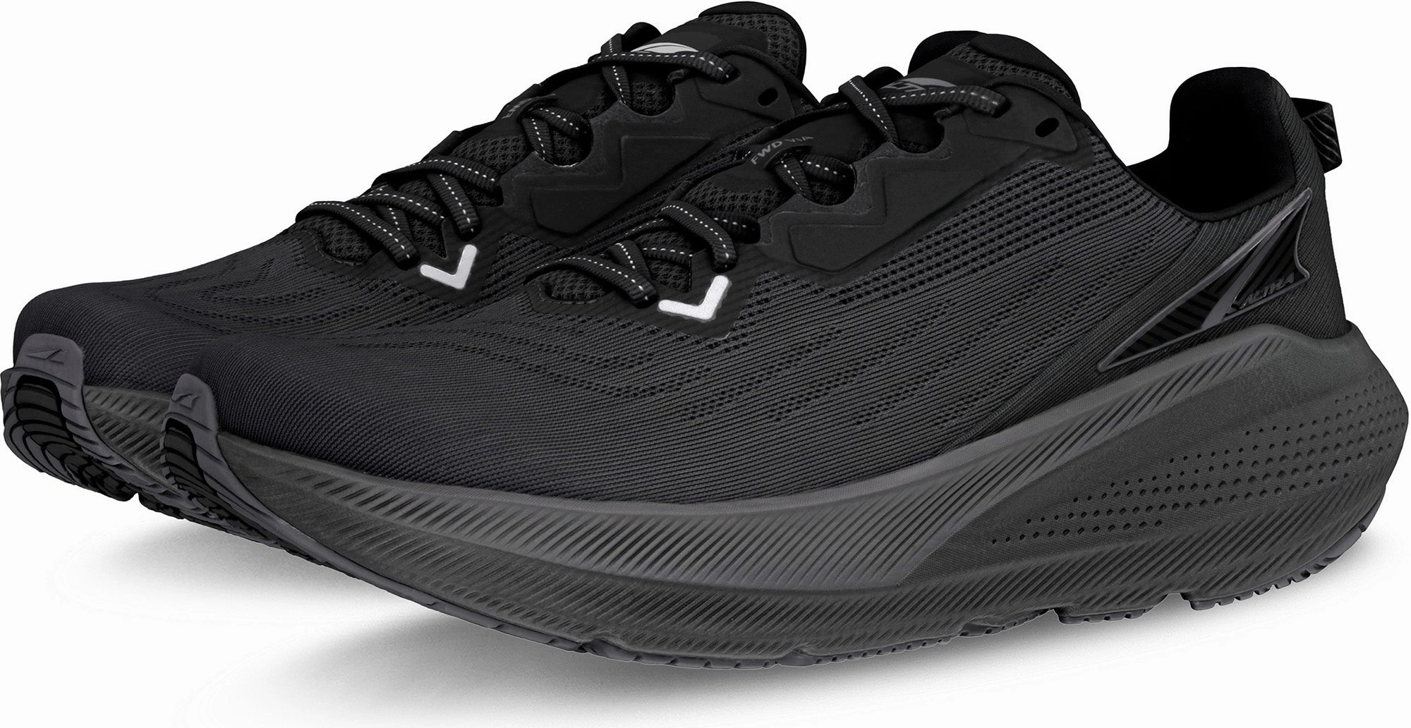 Altra FWD VIA Womens Running Shoes - Black Trail Stability Sneakers