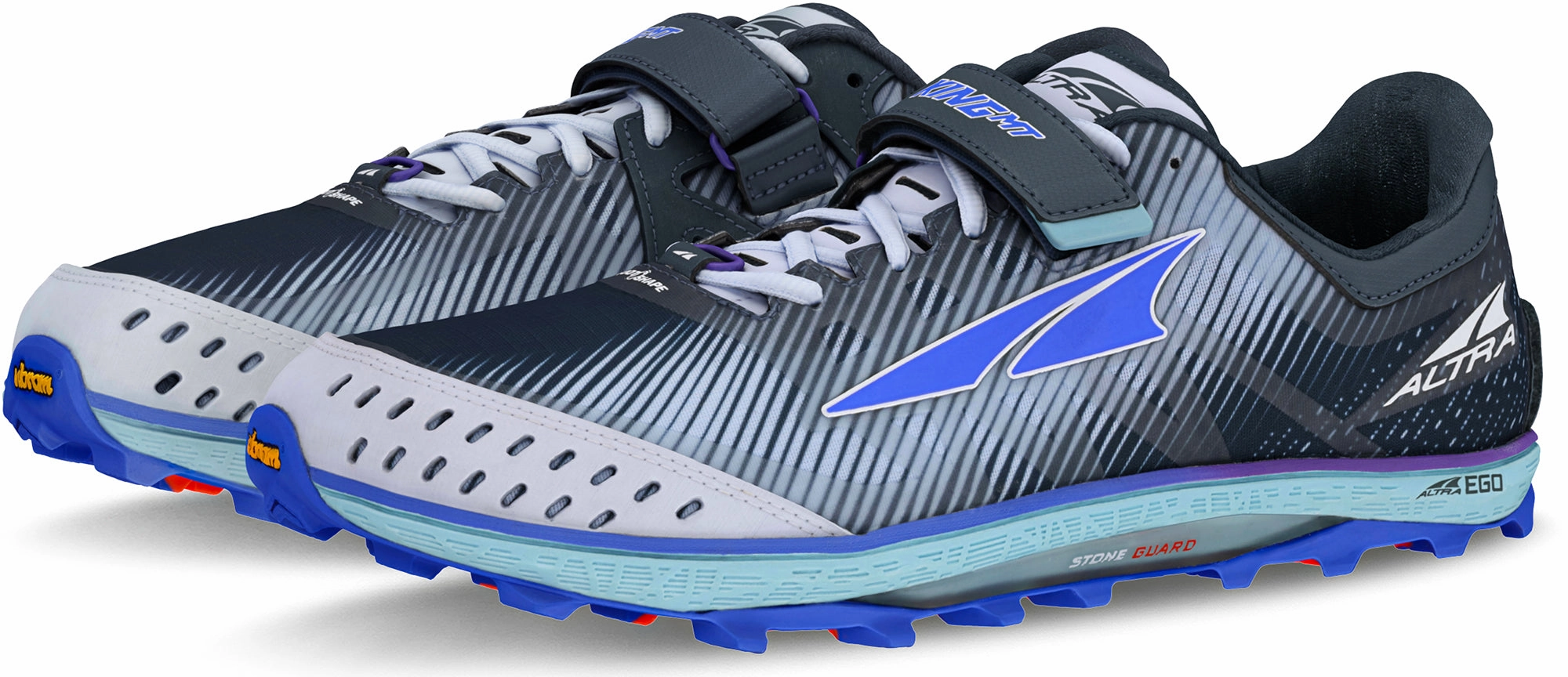 Altra King MT Mens Trail Running Shoes - Blue Trail Stability Sneakers