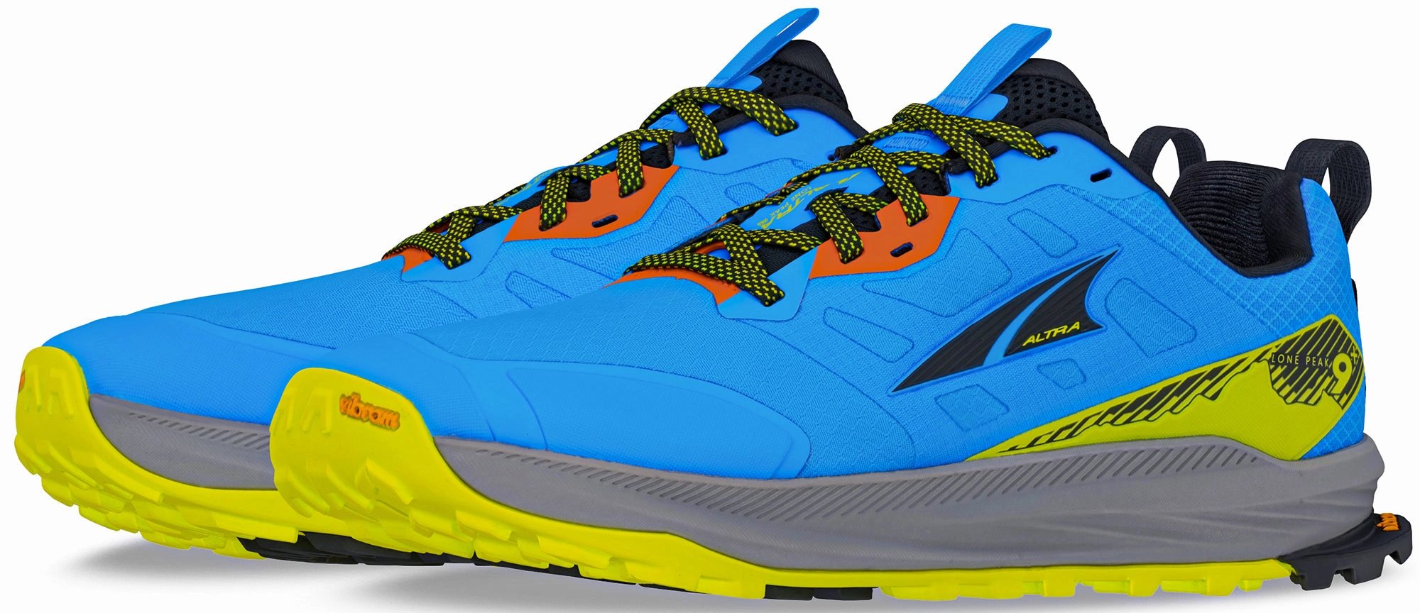 Altra Lone Peak 9  Mens Trail Running Shoes - Blue Trail Stability Sneakers