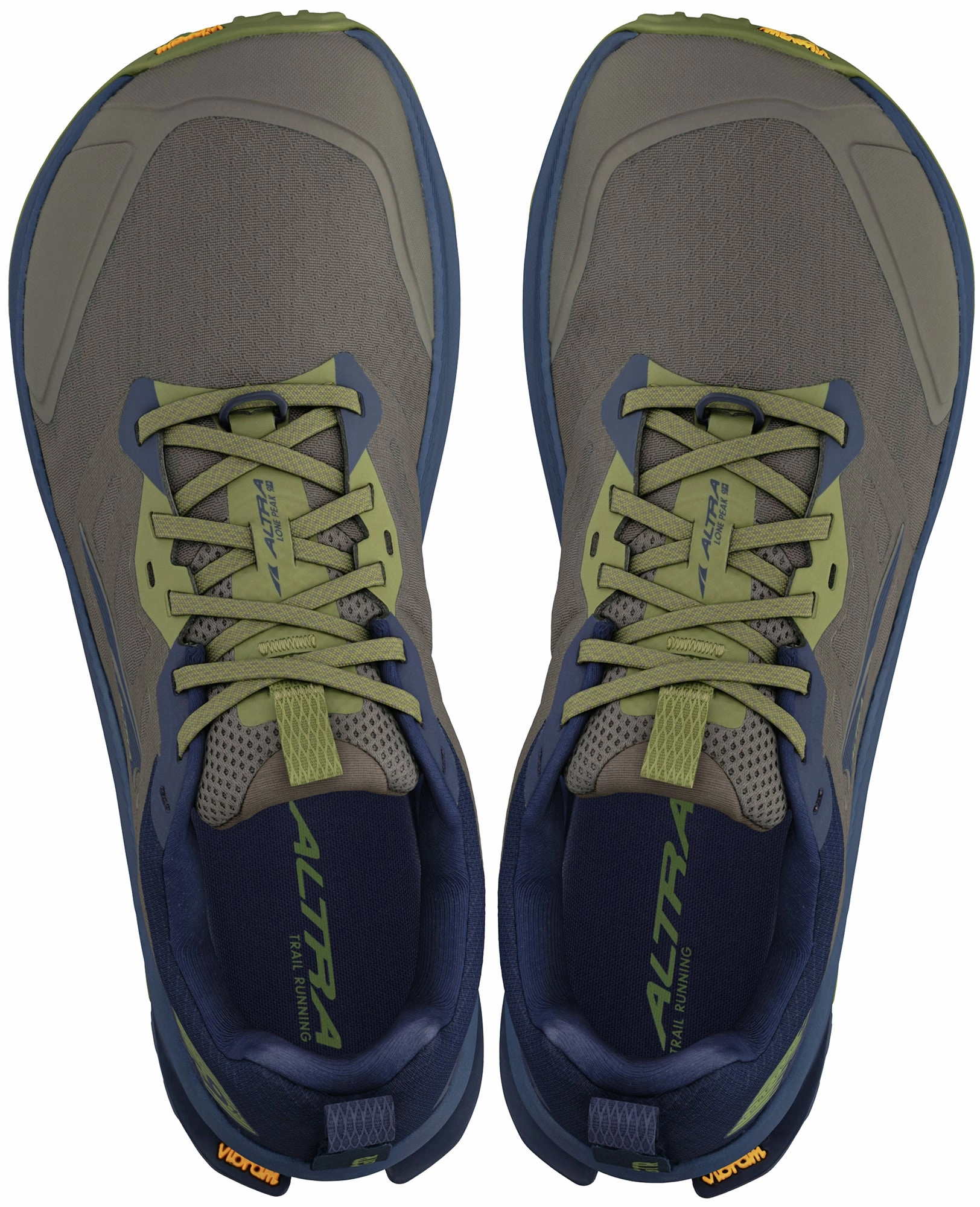 Altra Lone Peak 9  Mens Trail Running Shoes - Green Trail Stability Sneakers