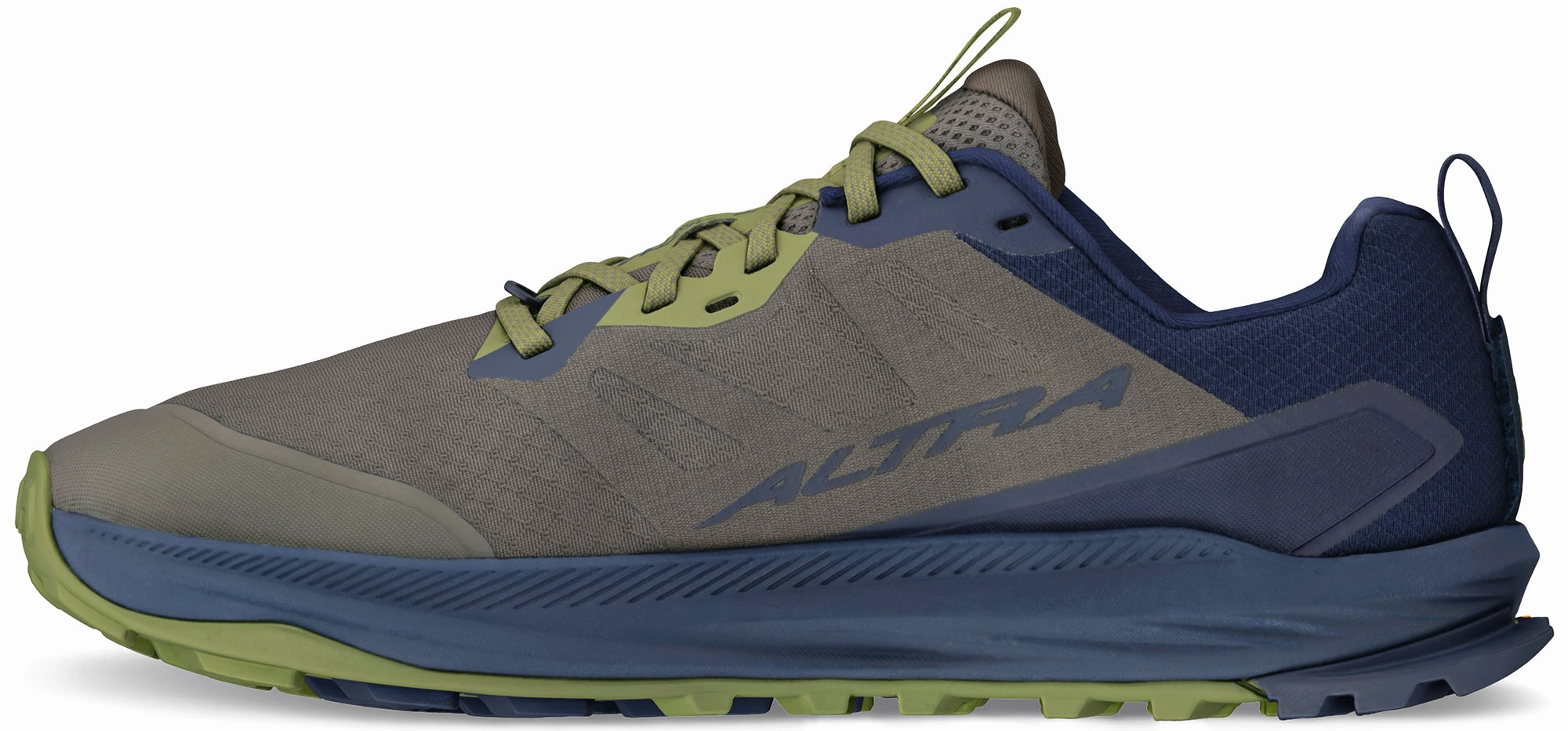 Altra Lone Peak 9  Mens Trail Running Shoes - Green Trail Stability Sneakers