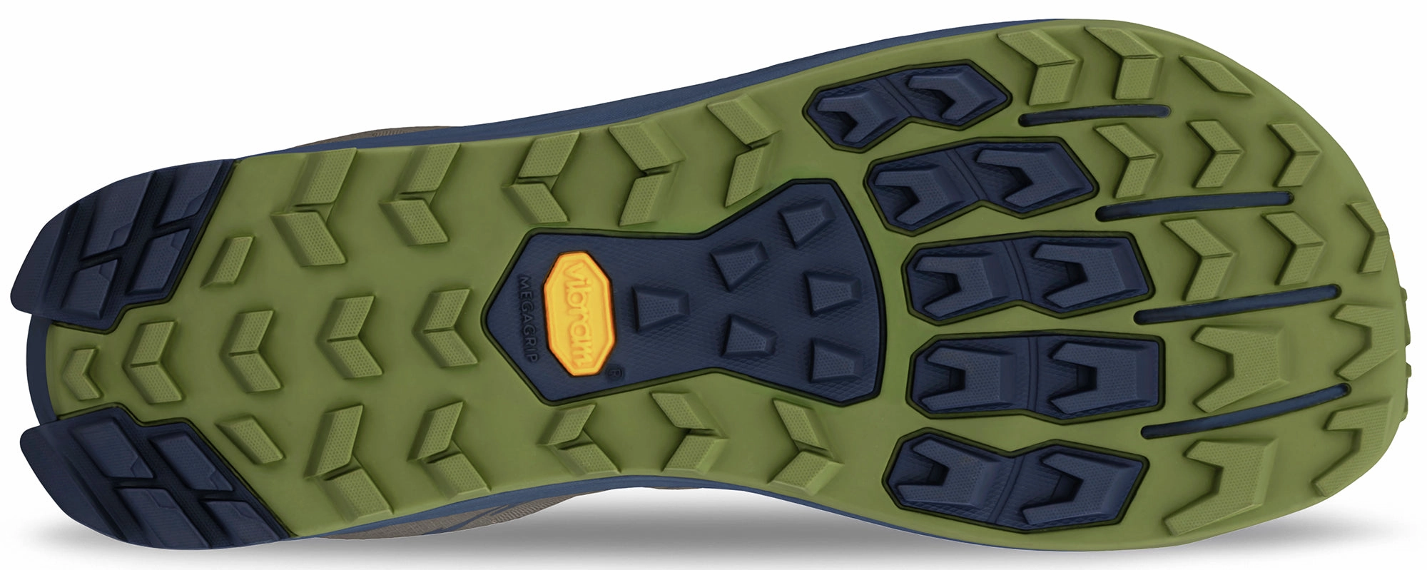 Altra Lone Peak 9  Mens Trail Running Shoes - Green Trail Stability Sneakers