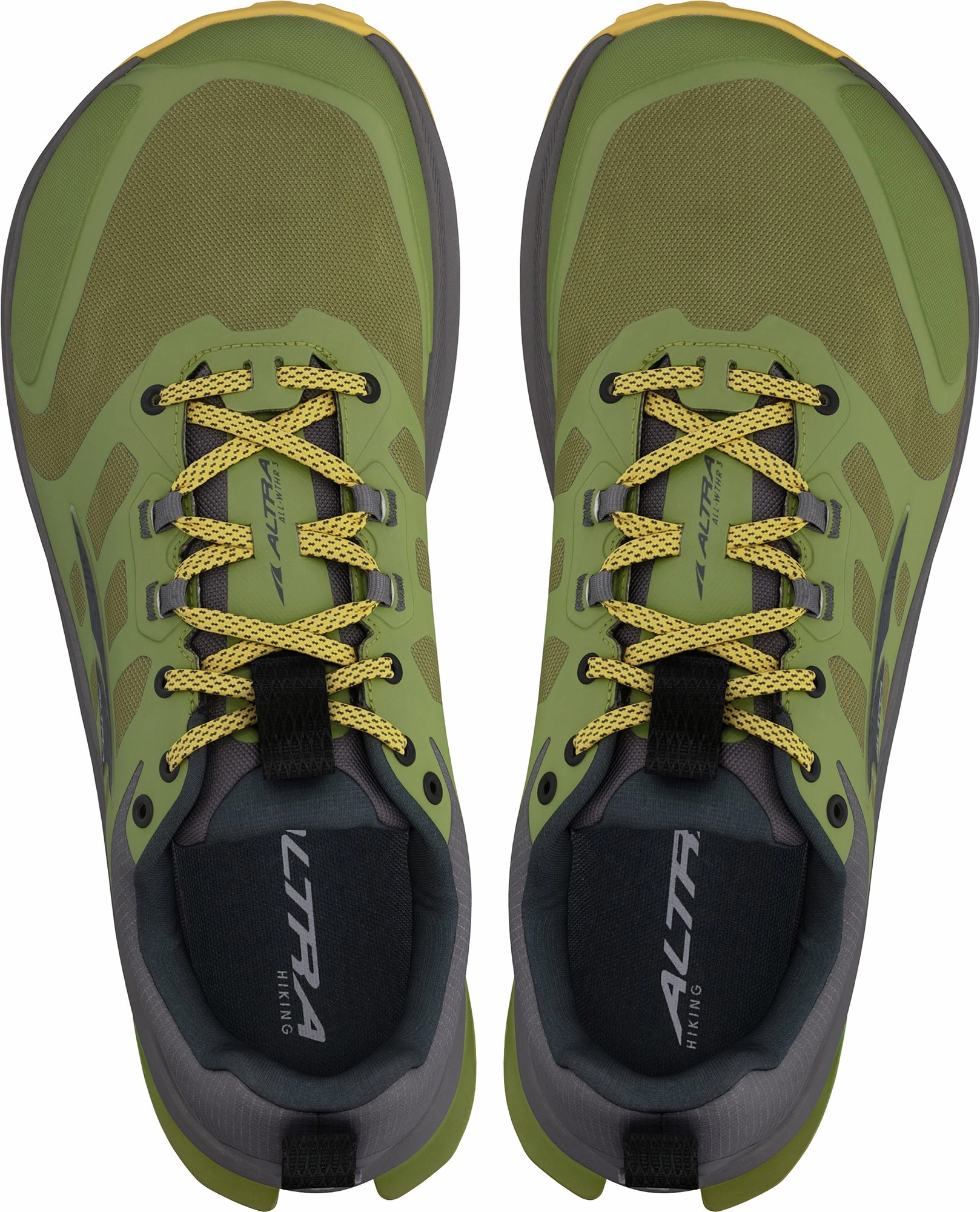 Altra Lone Peak 9 Waterproof Mens Trail Running Shoes - Green Trail Stability Sneakers