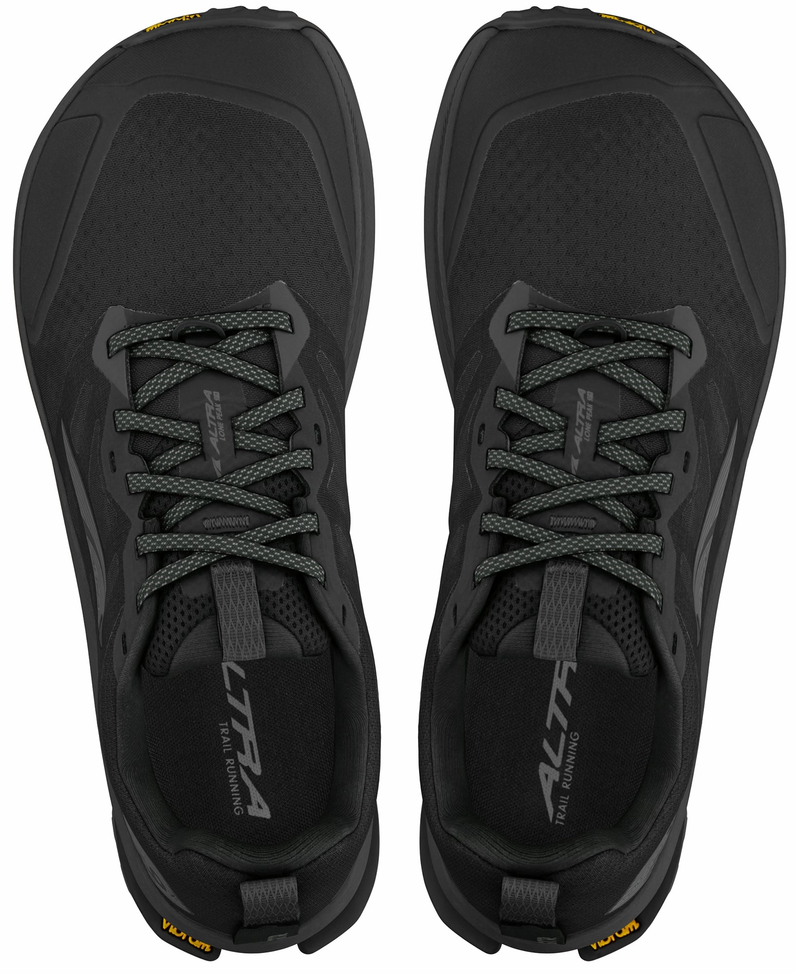 Altra Lone Peak 9  WIDE FIT Mens Trail Running Shoes - Black Trail Stability Sneakers