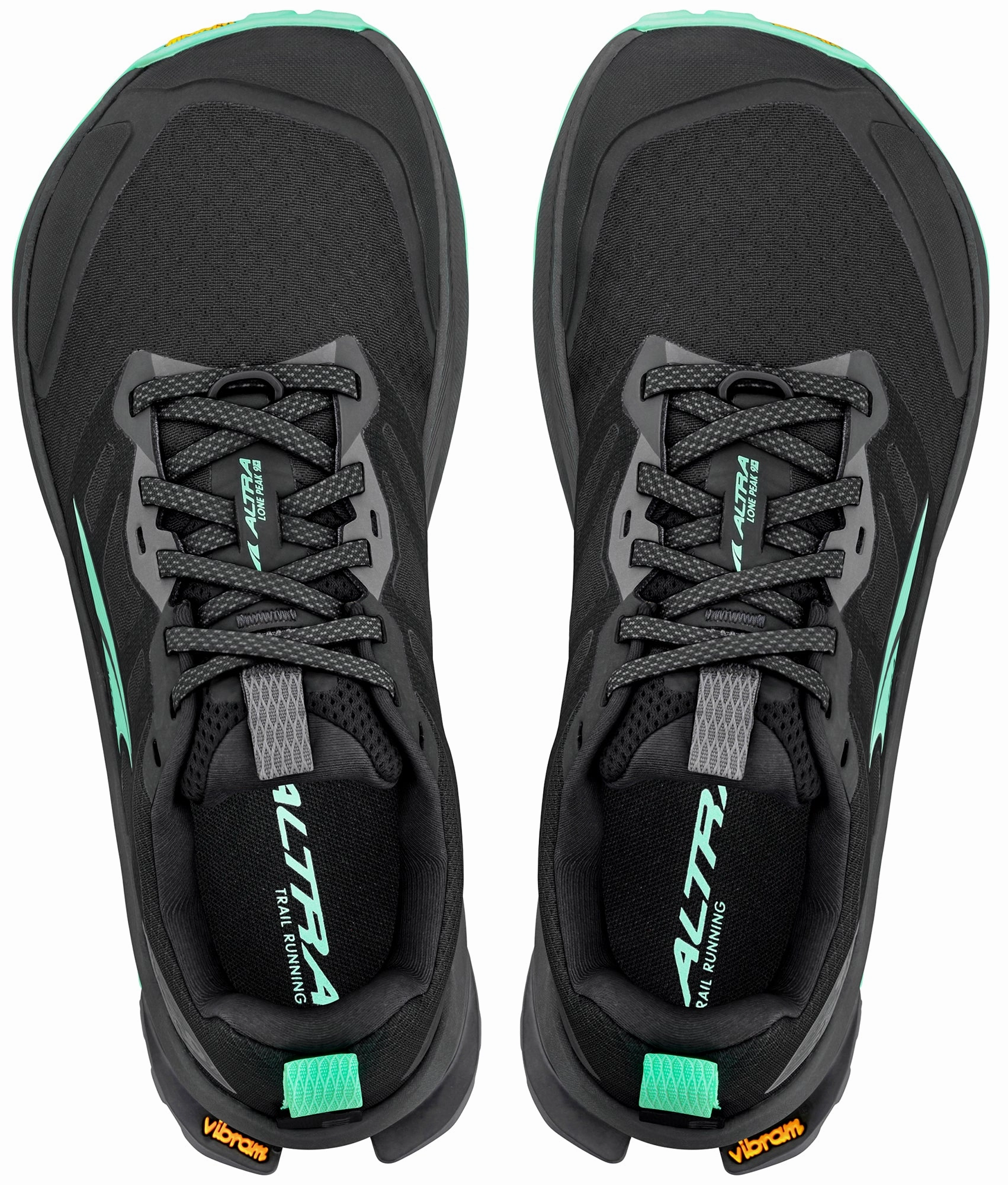 Altra Lone Peak 9  Womens Trail Running Shoes - Black Trail Stability Sneakers