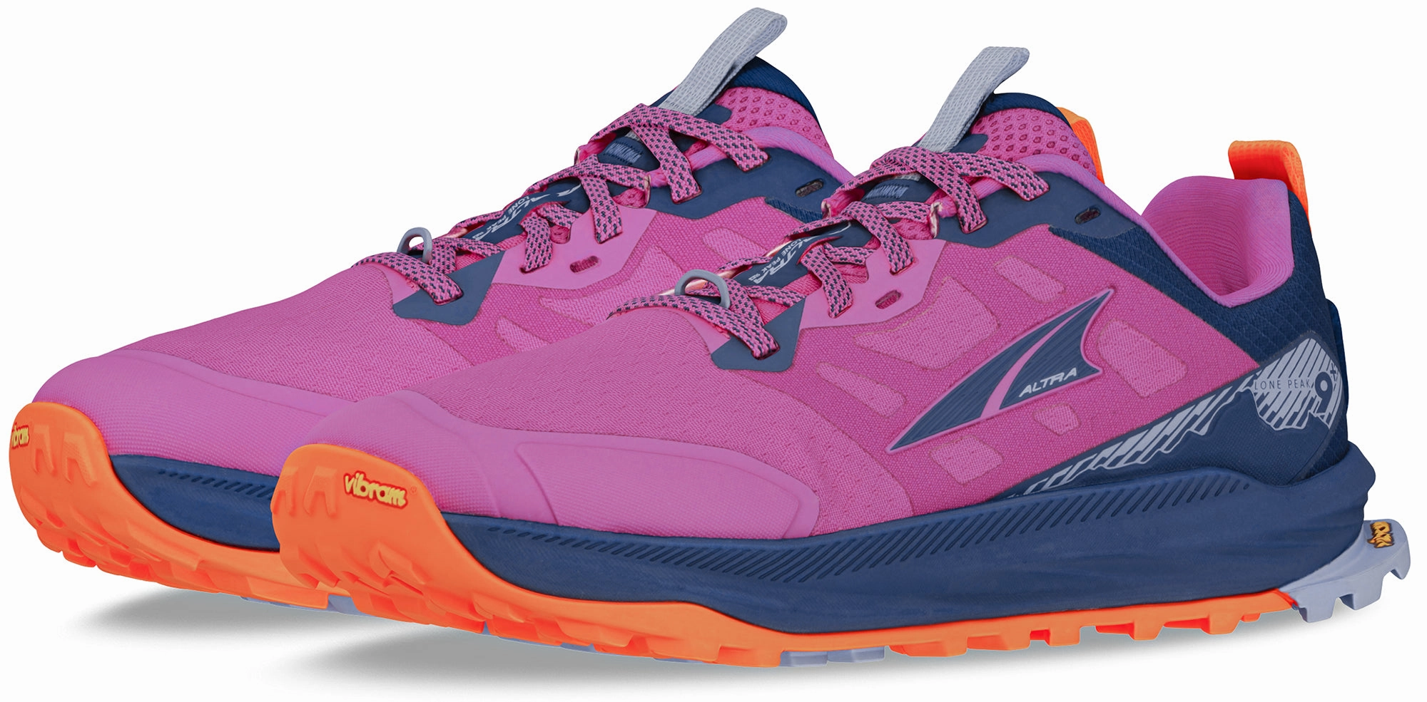 Altra Lone Peak 9  Womens Trail Running Shoes - Purple Trail Stability Sneakers