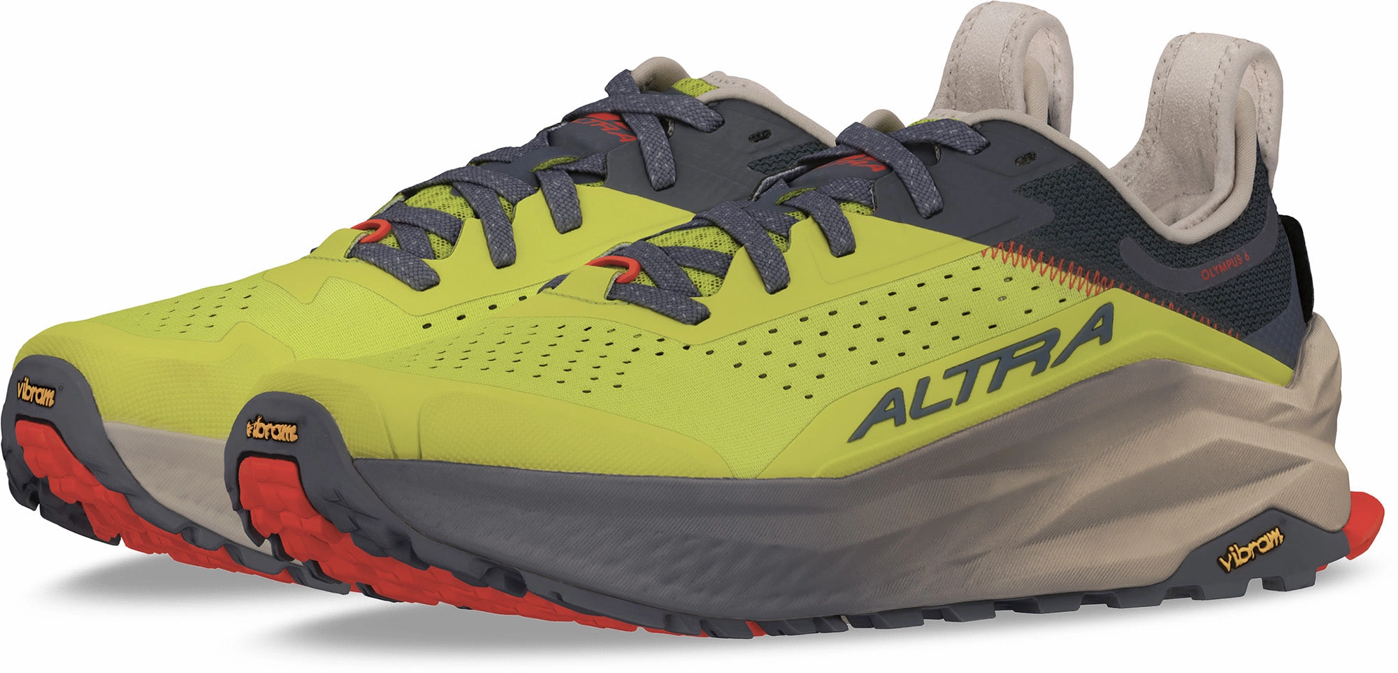 Altra Olympus 6 Mens Trail Running Shoes - Green Trail Stability Sneakers