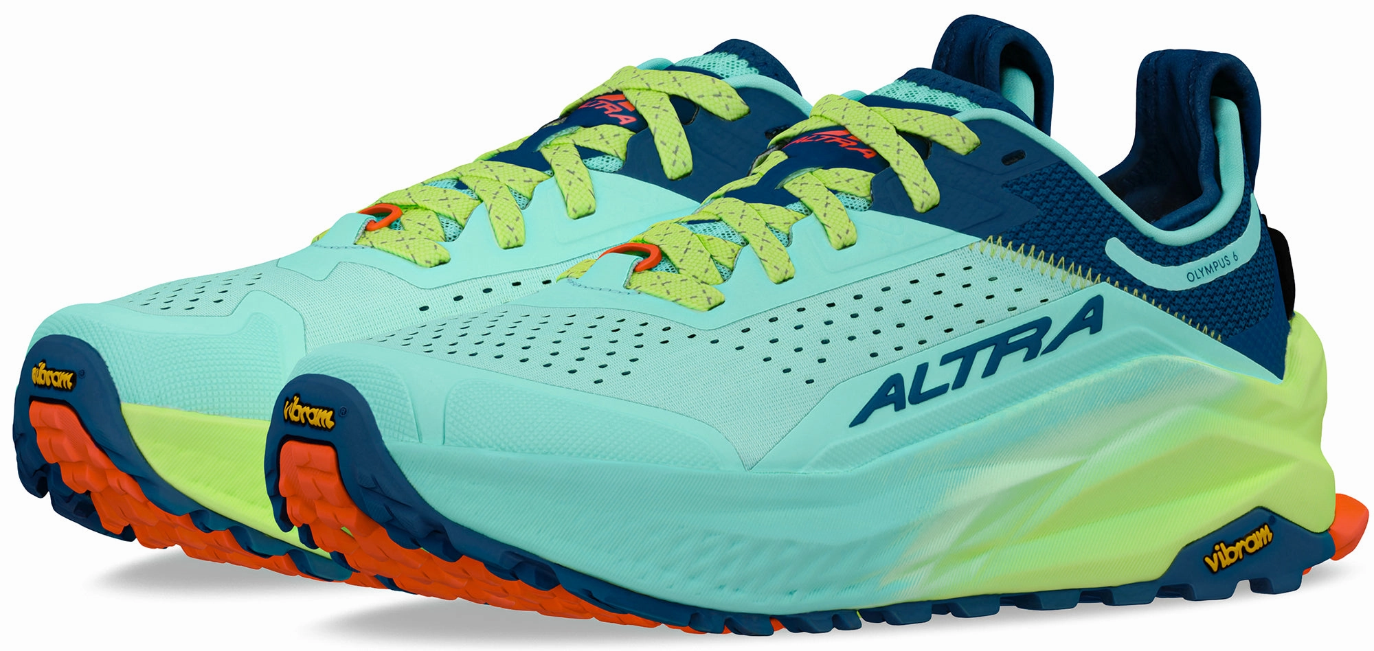 Altra Olympus 6 Womens Trail Running Shoes - Green Trail Stability Sneakers