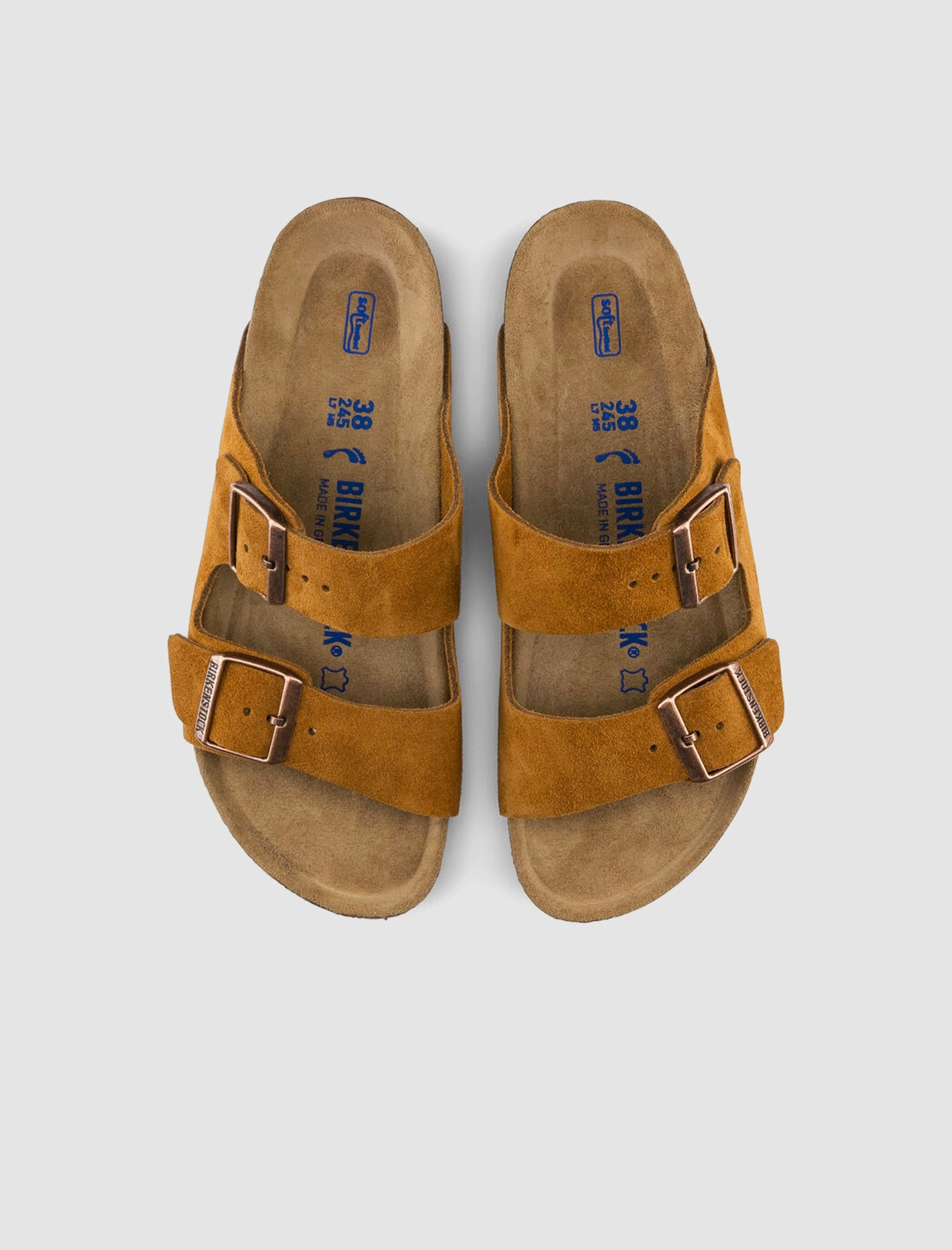 ARIZONA SUEDE LEATHER "MINK" Arch Support Footbeds