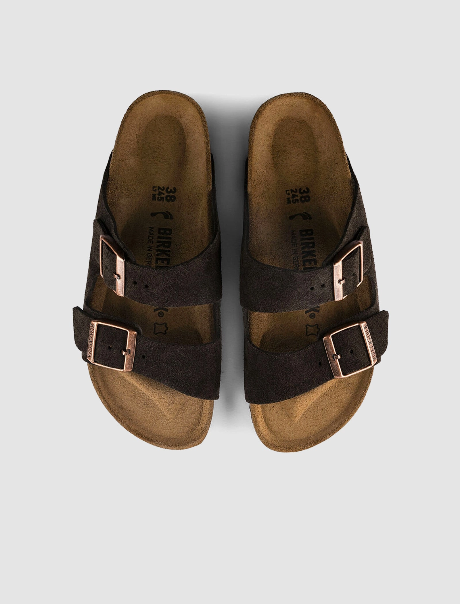 ARIZONA SUEDE LEATHER "MOCHA" Arch Support Footbeds