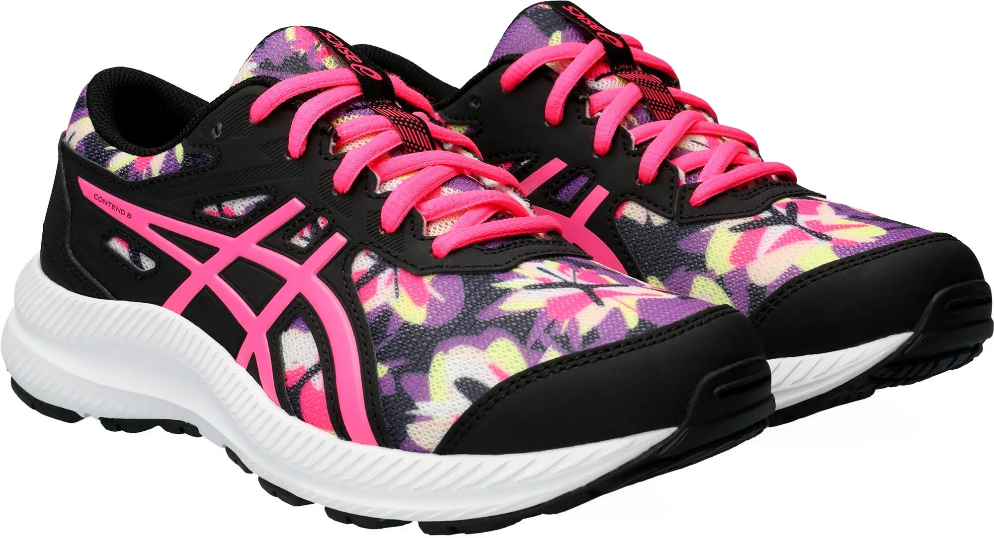 Asics Contend 8 GS Junior Running Shoes - Black Performance Shoes