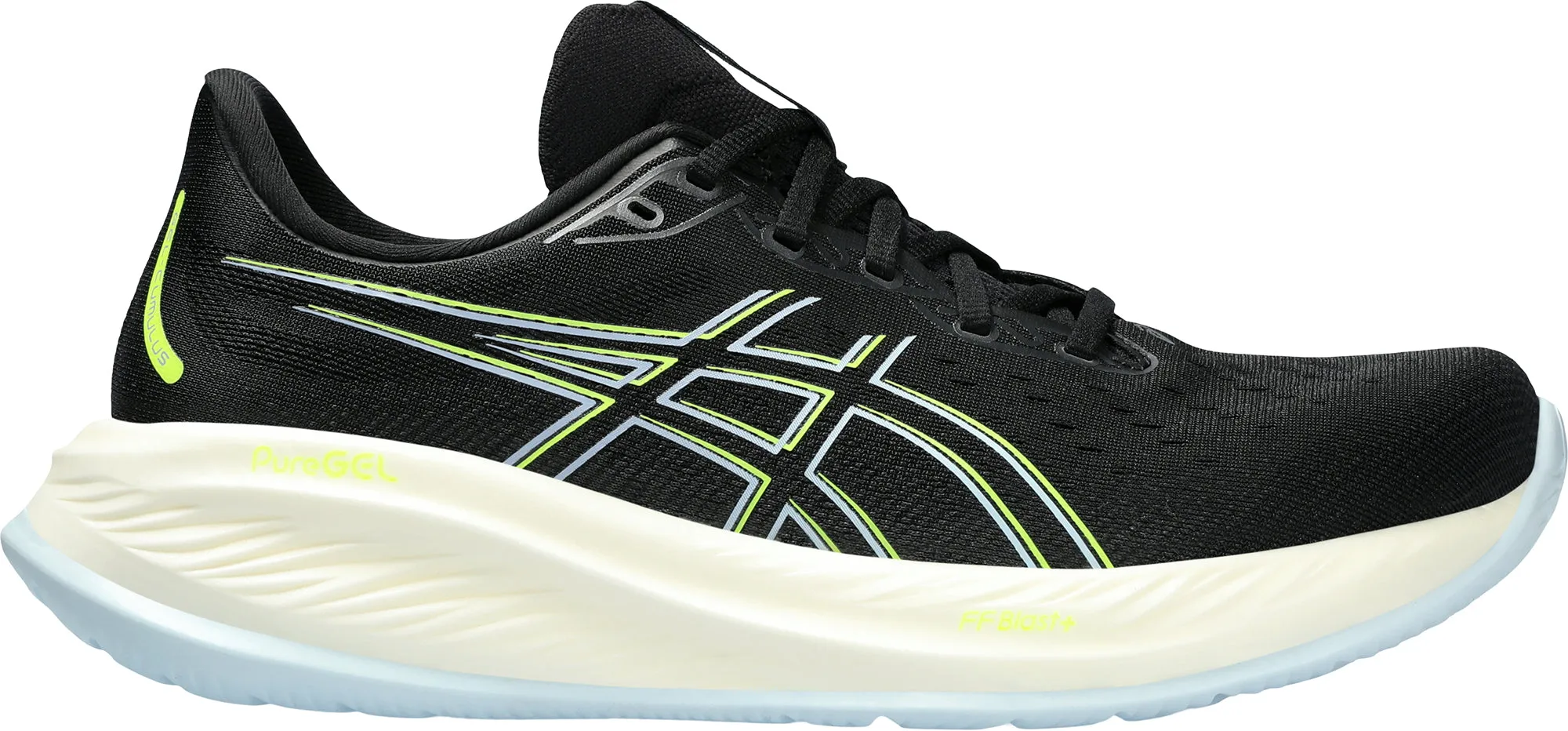 Asics Cumulus 26 Mens Running Shoes - Black Asics athletic footwear for training sessions