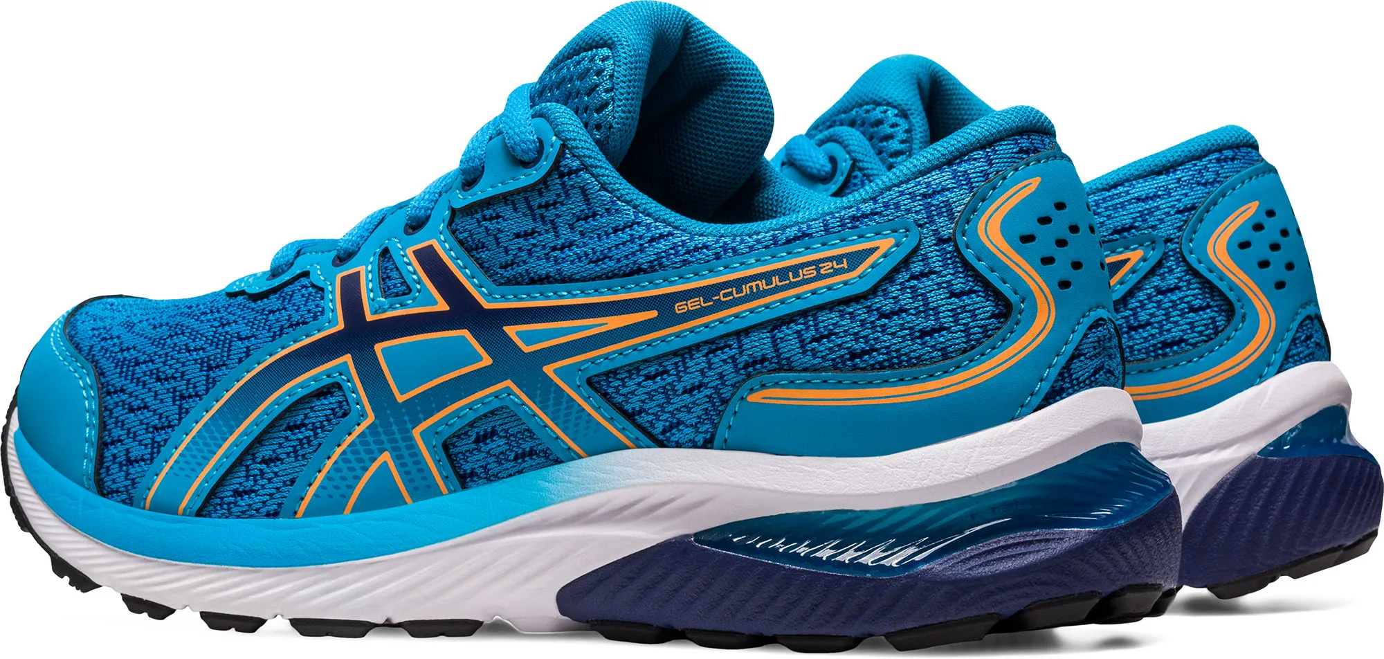 Asics Gel Cumulus 24 GS Junior Running Shoes - Blue Performance Shoes