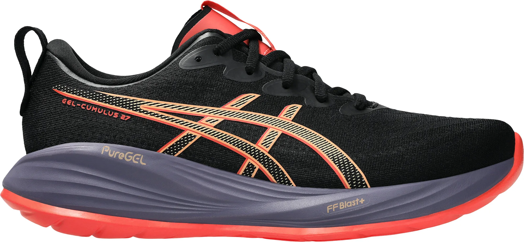 Asics Gel Cumulus 27 Mens Running Shoes - Black Asics athletic footwear for training sessions