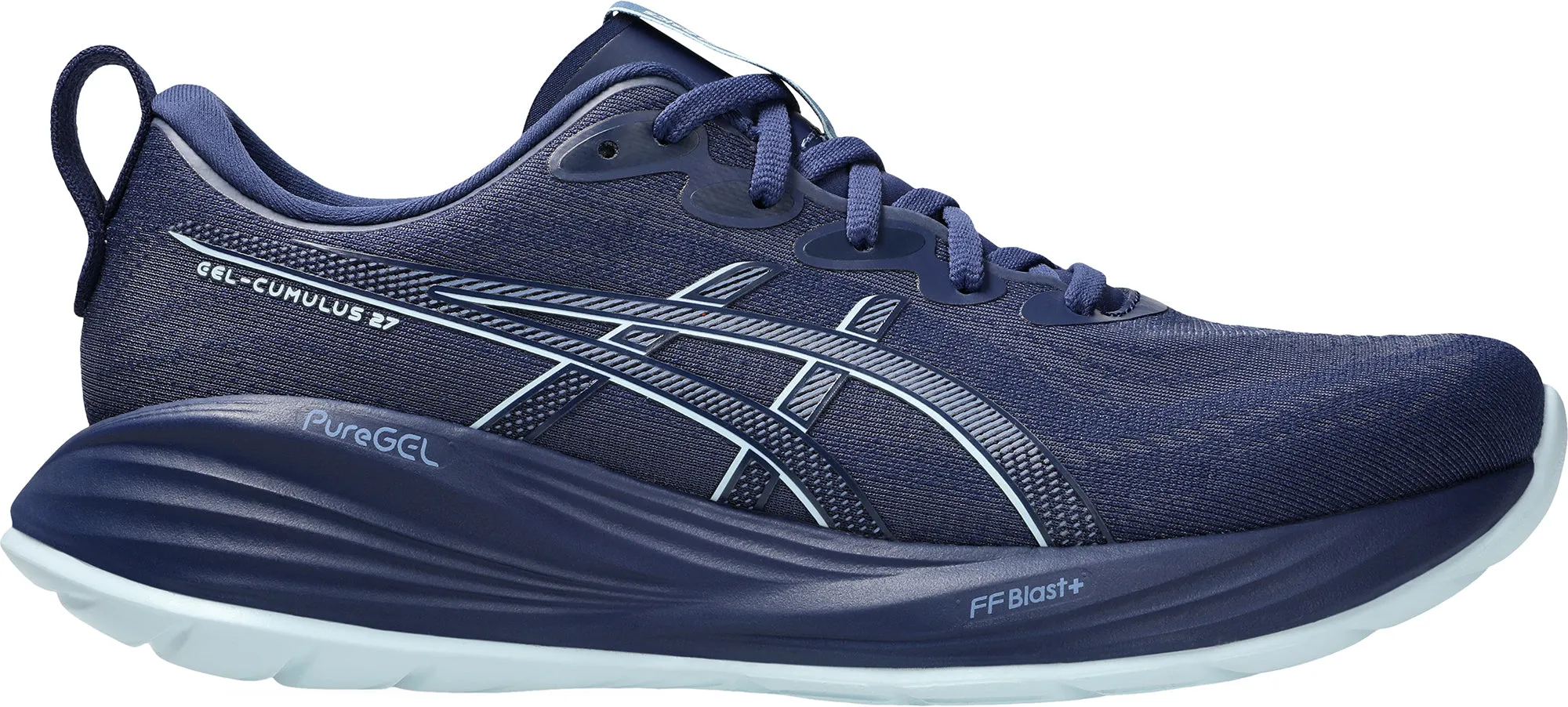 Asics Gel Cumulus 27 Mens Running Shoes - Blue Asics athletic footwear for training sessions