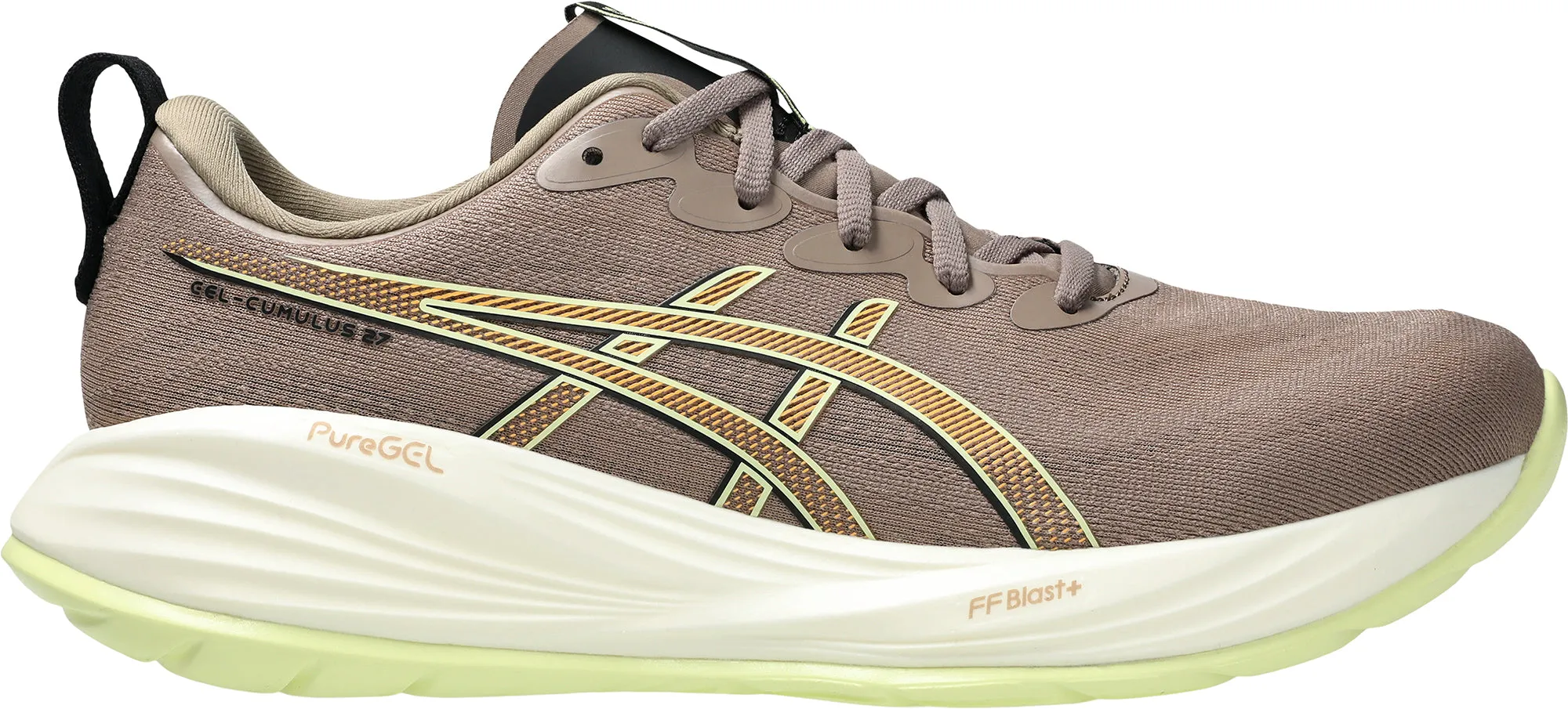Asics Gel Cumulus 27 Mens Running Shoes - Brown Asics athletic footwear for training sessions