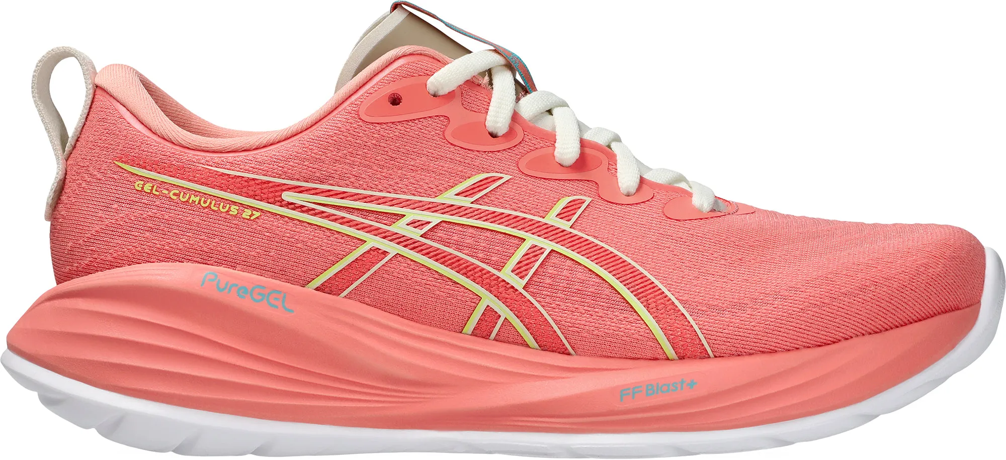 Asics Gel Cumulus 27 Womens Running Shoes - Pink Asics athletic footwear for training sessions