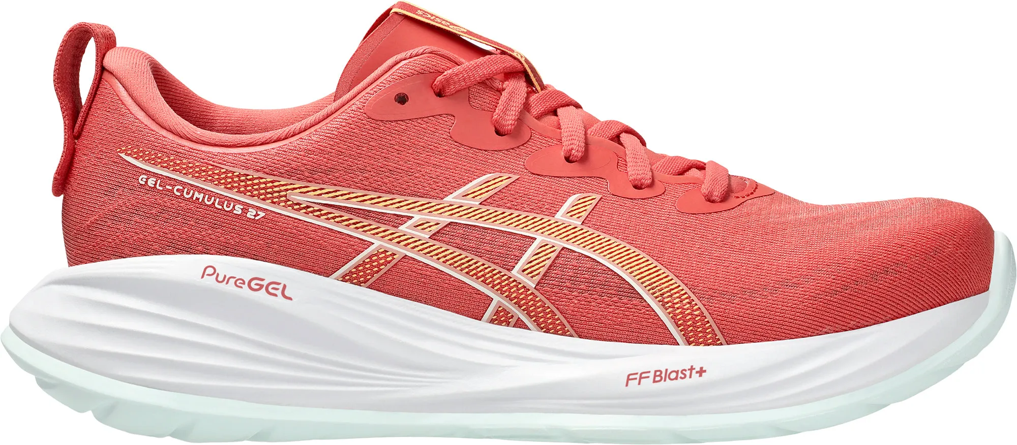 Asics Gel Cumulus 27 Womens Running Shoes - Pink Asics athletic footwear for training sessions