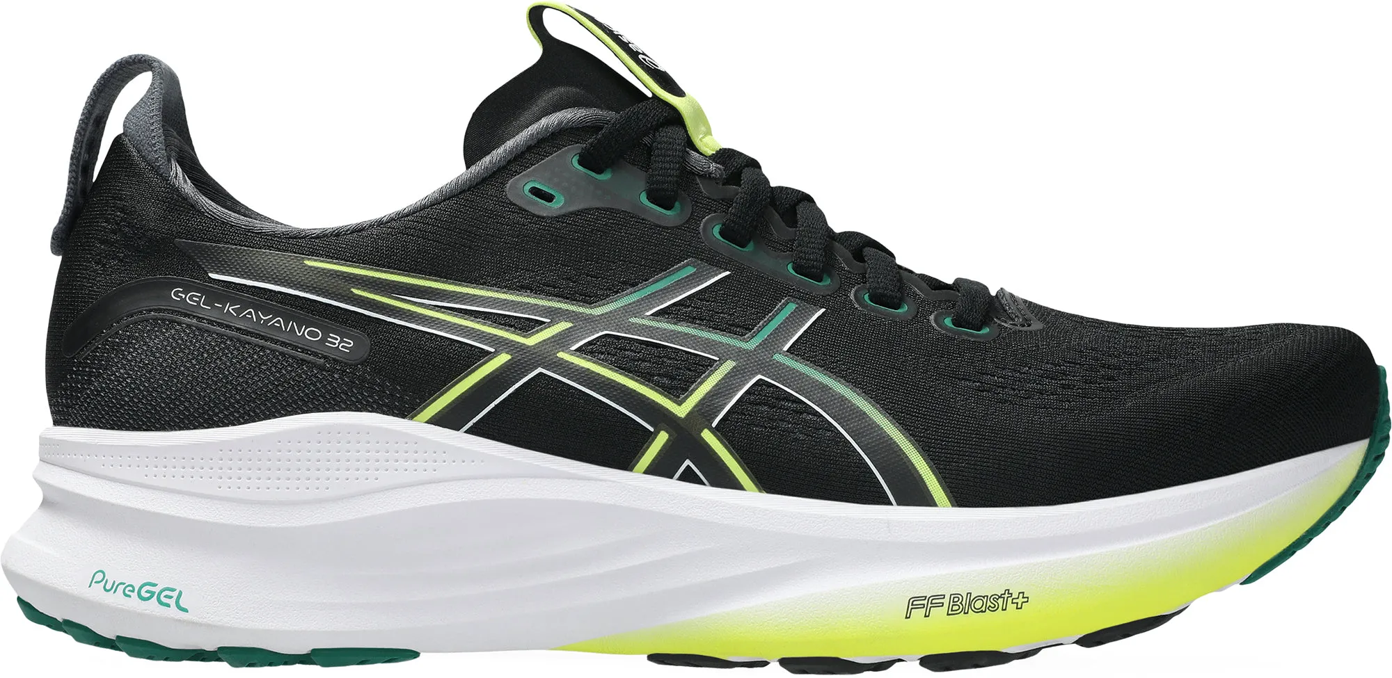 Asics Gel Kayano 32 Mens Running Shoes - Black Asics athletic footwear for training sessions
