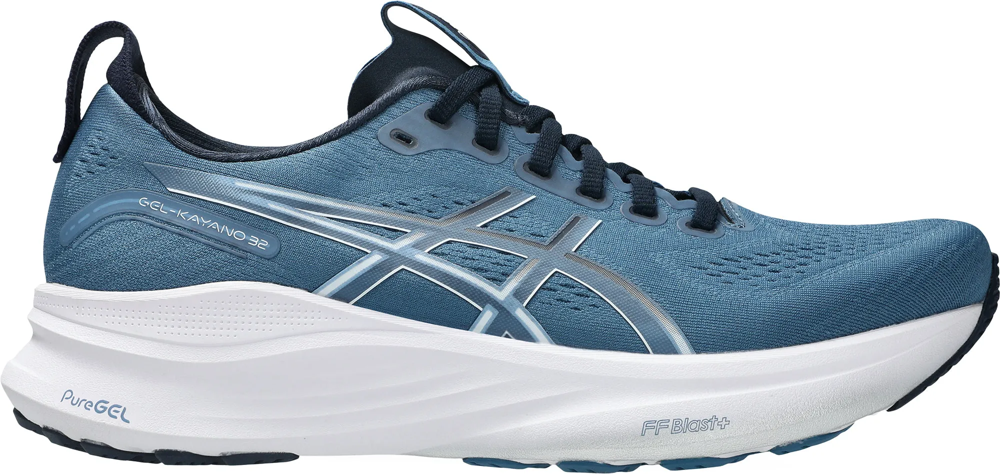 Asics Gel Kayano 32 Mens Running Shoes - Blue Asics athletic footwear for training sessions