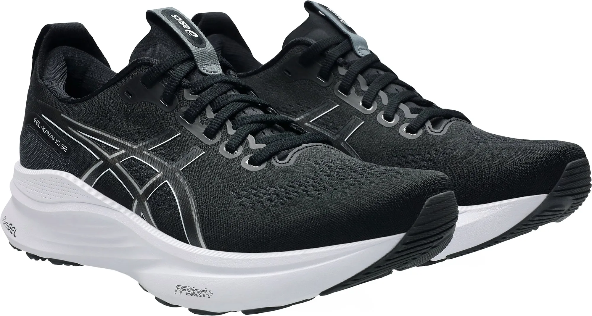 Asics Gel Kayano 32 WIDE FIT (2E) Mens Running Shoes - Black Performance Shoes