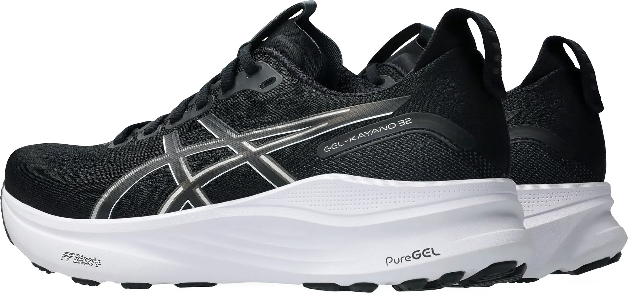 Asics Gel Kayano 32 WIDE FIT (2E) Mens Running Shoes - Black Performance Shoes