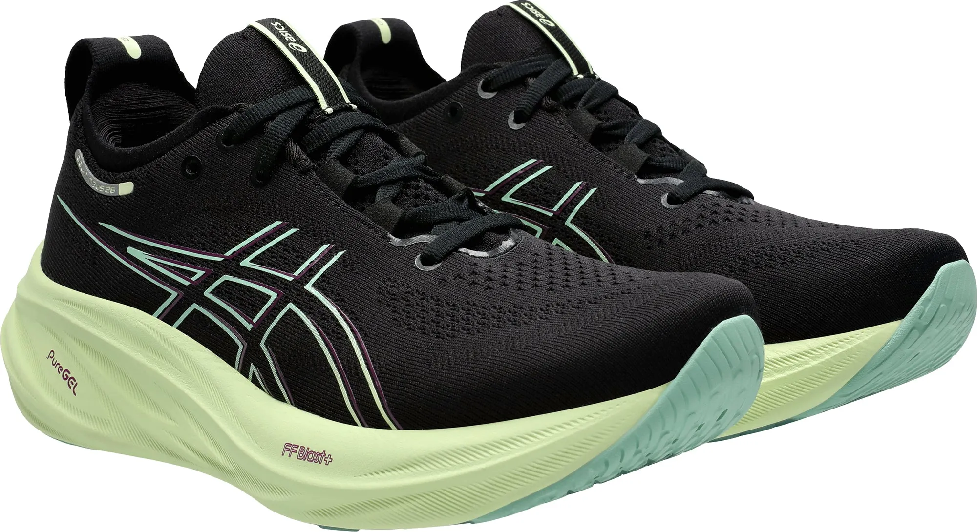 Asics Gel Nimbus 26 Womens Running Shoes - Black Performance Shoes