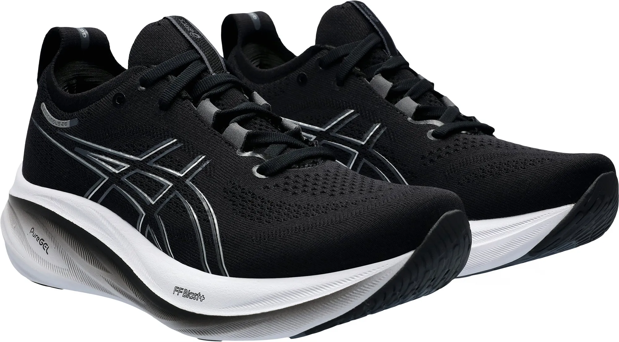 Asics Gel Nimbus 26 Womens Running Shoes - Black Performance Shoes