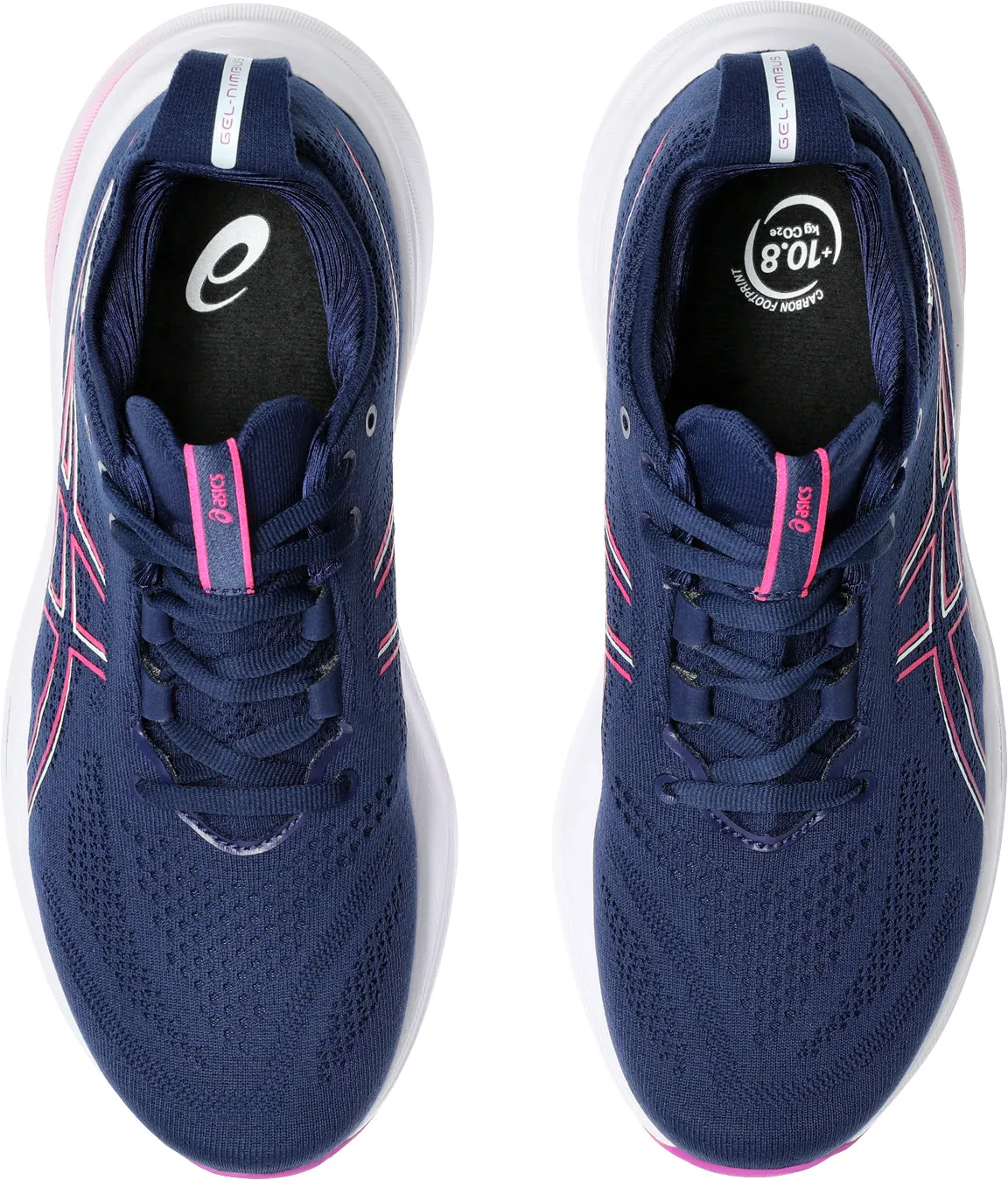 Asics Gel Nimbus 26 Womens Running Shoes - Navy Performance Shoes