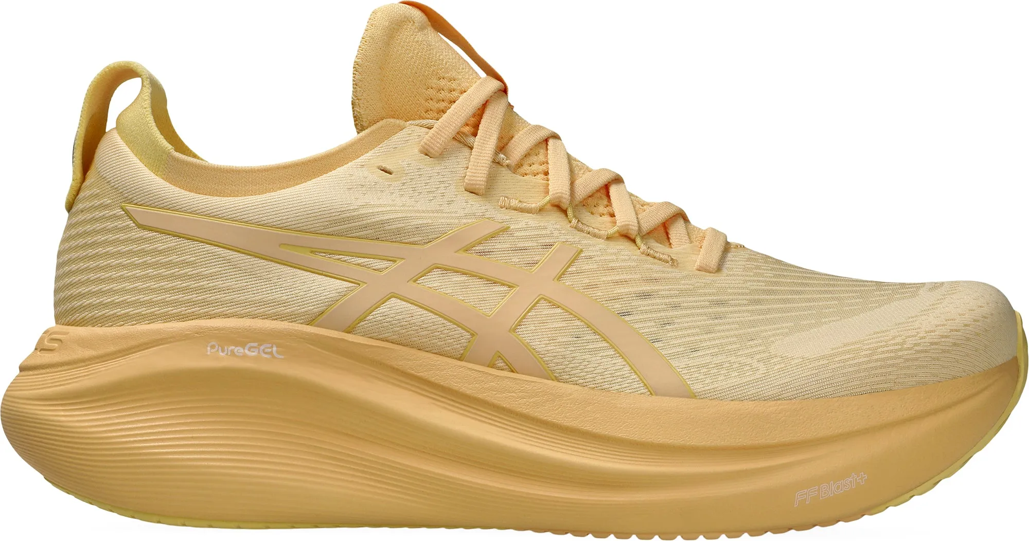 Asics Gel Nimbus 27 Lite-Show Mens Running Shoes - Orange Asics athletic footwear for training sessions