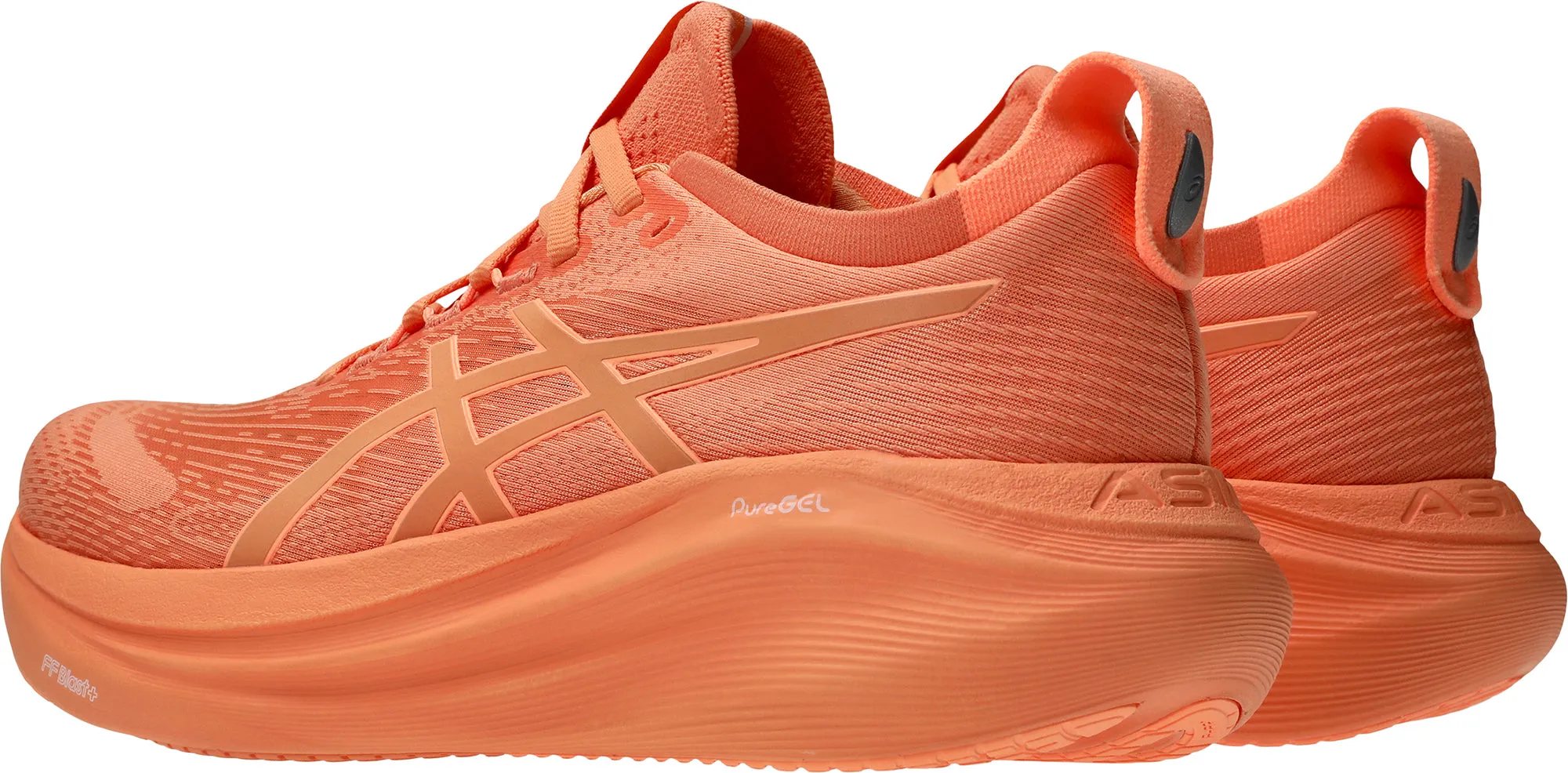 Asics Gel Nimbus 27 Lite-Show Womens Running Shoes - Orange Performance Shoes