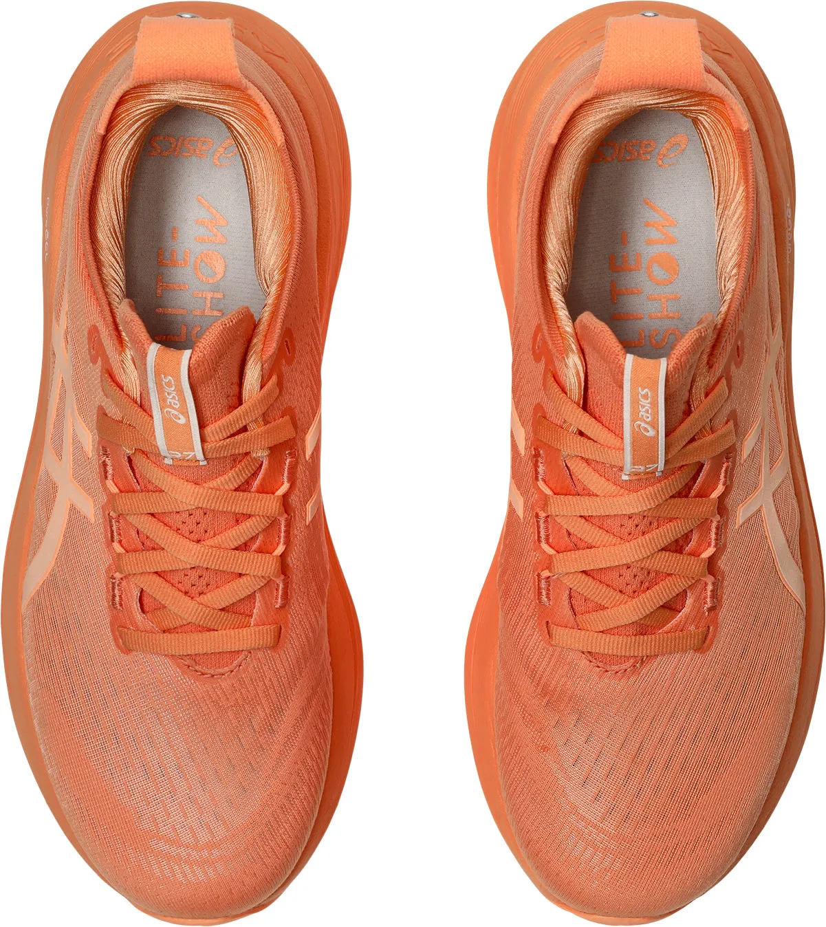 Asics Gel Nimbus 27 Lite-Show Womens Running Shoes - Orange Performance Shoes