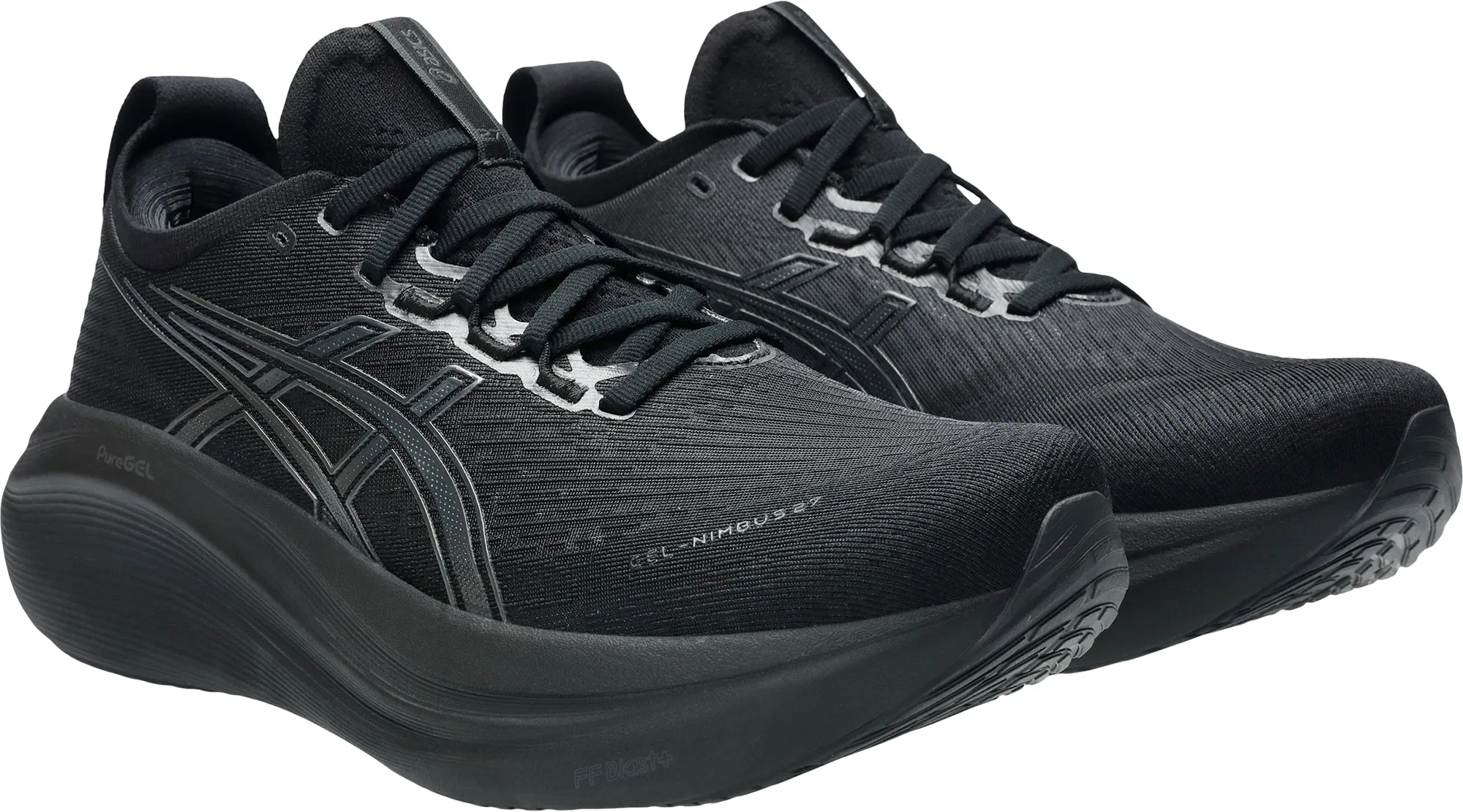 Asics Gel Nimbus 27 Mens Running Shoes - Black Performance Shoes