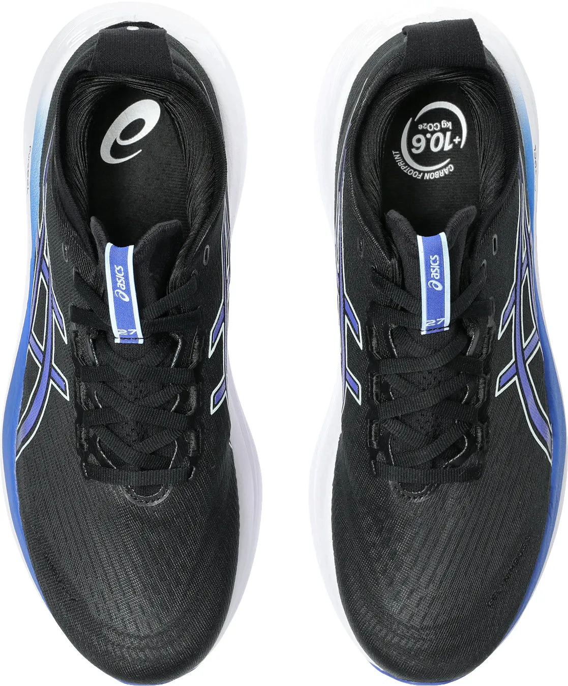 Asics Gel Nimbus 27 Mens Running Shoes - Black Performance Shoes