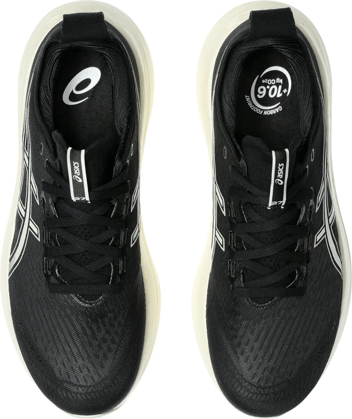 Asics Gel Nimbus 27 Mens Running Shoes - Black Performance Shoes