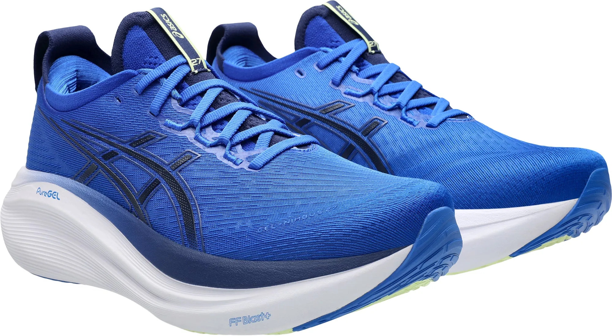 Asics Gel Nimbus 27 Mens Running Shoes - Blue Performance Shoes