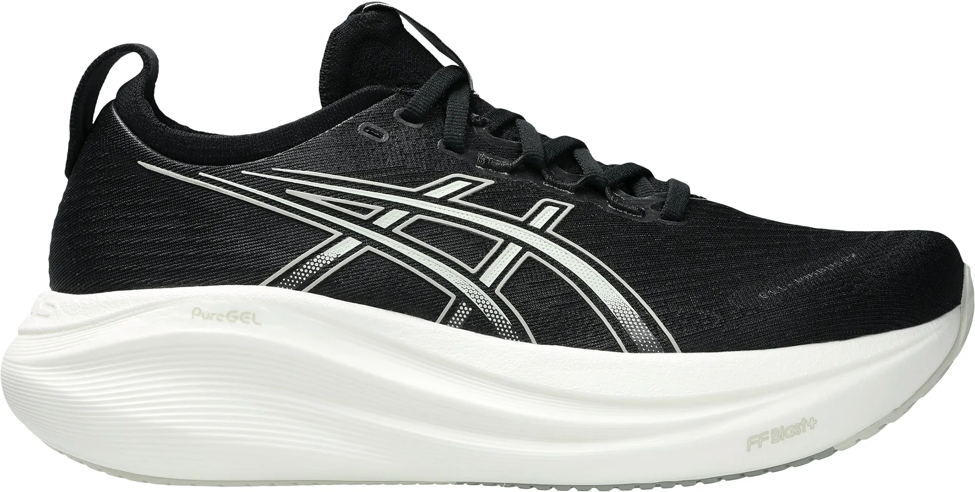 Asics Gel Nimbus 27 Womens Running Shoes - Black Asics athletic footwear for training sessions