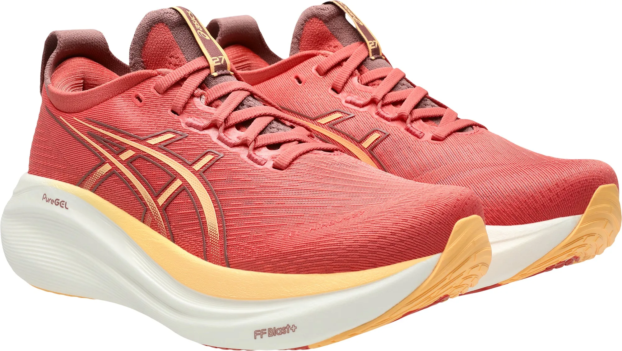 Asics Gel Nimbus 27 Womens Running Shoes - Pink Performance Shoes