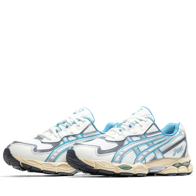Asics Gel-NYC 2055 - Cream/Blue Teal Asics classic sport shoe designs