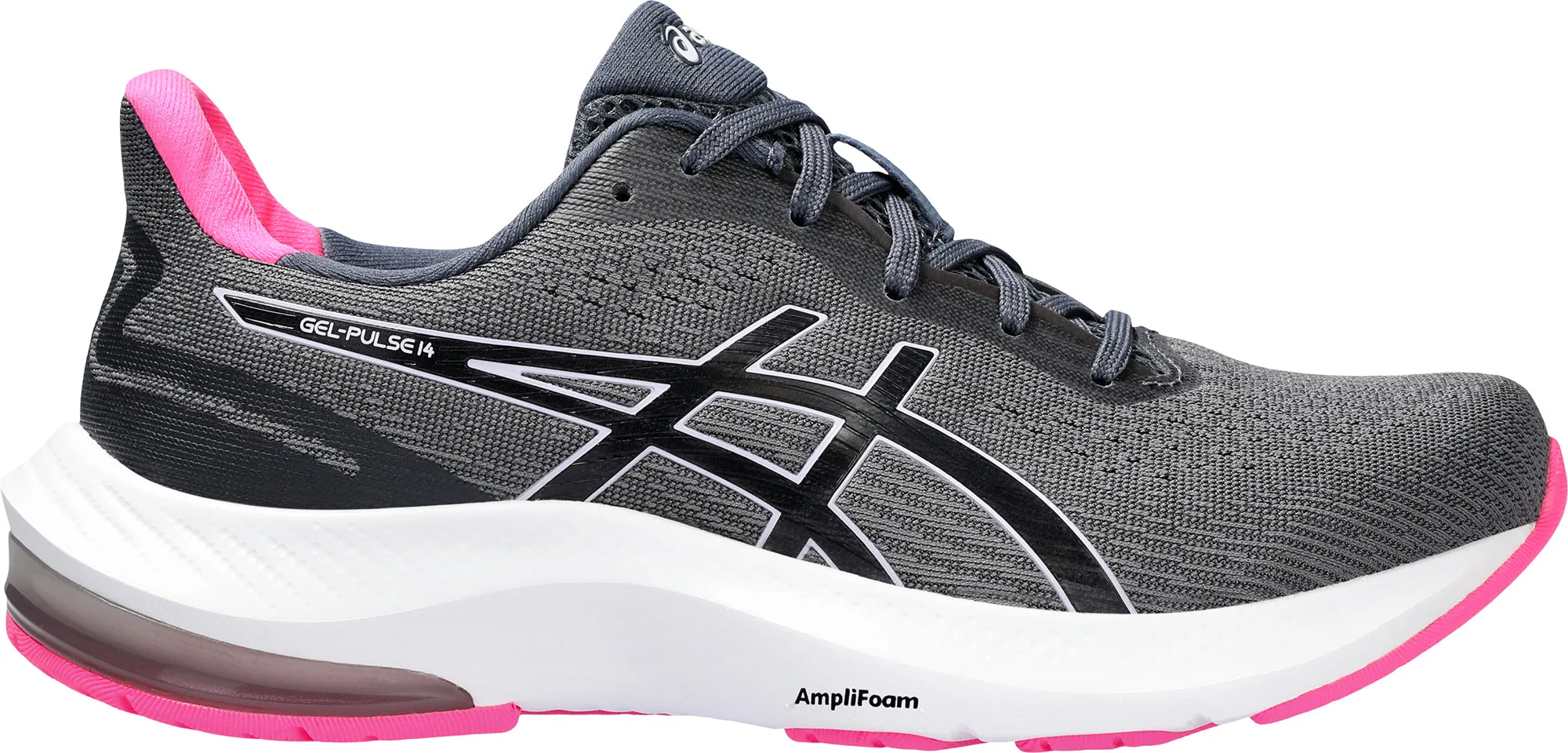 Asics Gel Pulse 14 Womens Running Shoes - Grey Asics athletic footwear for training sessions