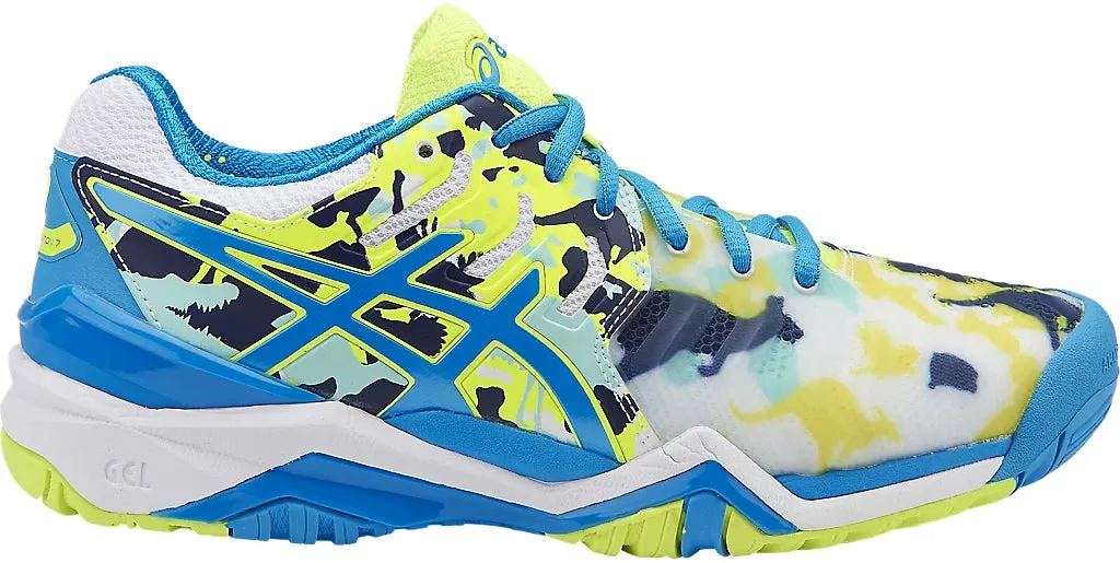 Asics Gel Resolution 7 L.E Womens Tennis Shoes - Blue Asics athletic footwear for training sessions