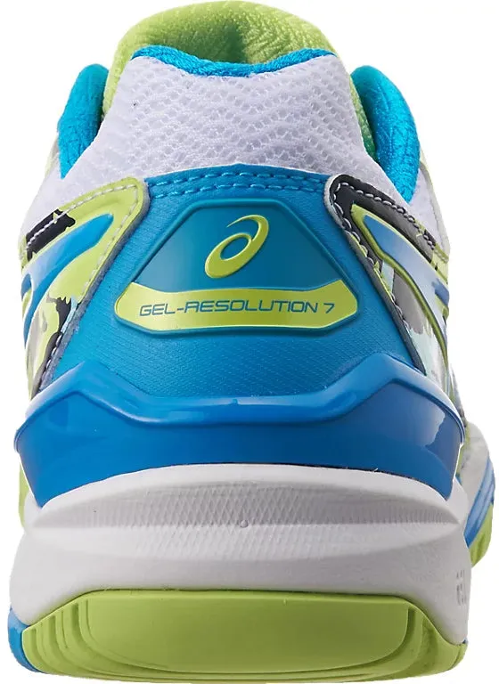 Asics Gel Resolution 7 L.E Womens Tennis Shoes - Blue Performance Shoes
