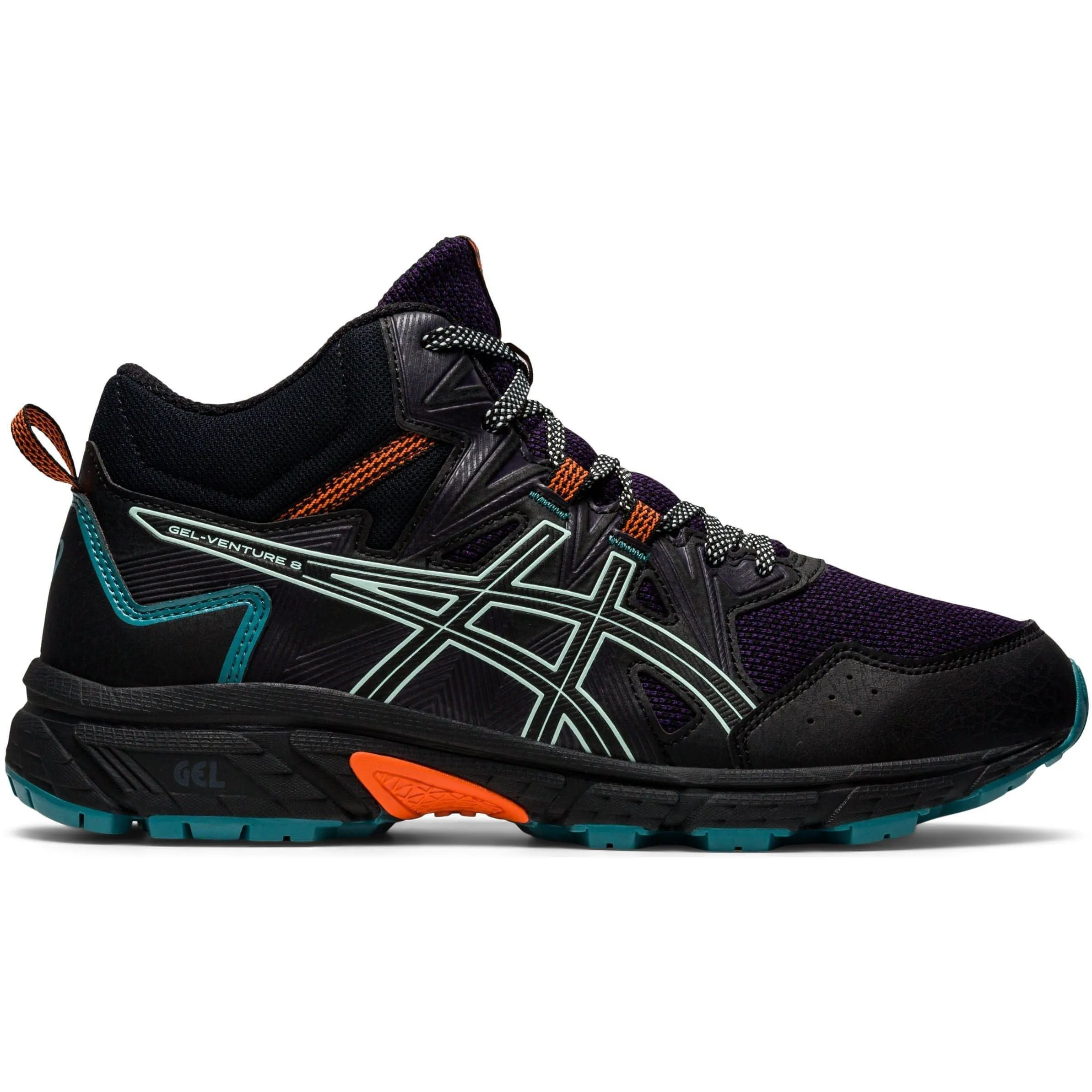 Asics Gel Venture 8 MT Womens Trail Running Shoes - Black Asics athletic footwear for training sessions