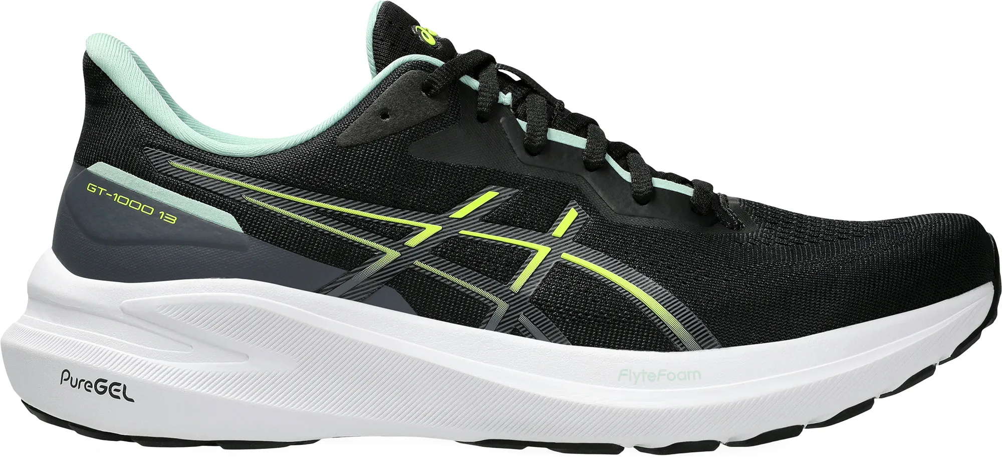 Asics GT 1000 13 Mens Running Shoes - Black Asics athletic footwear for training sessions