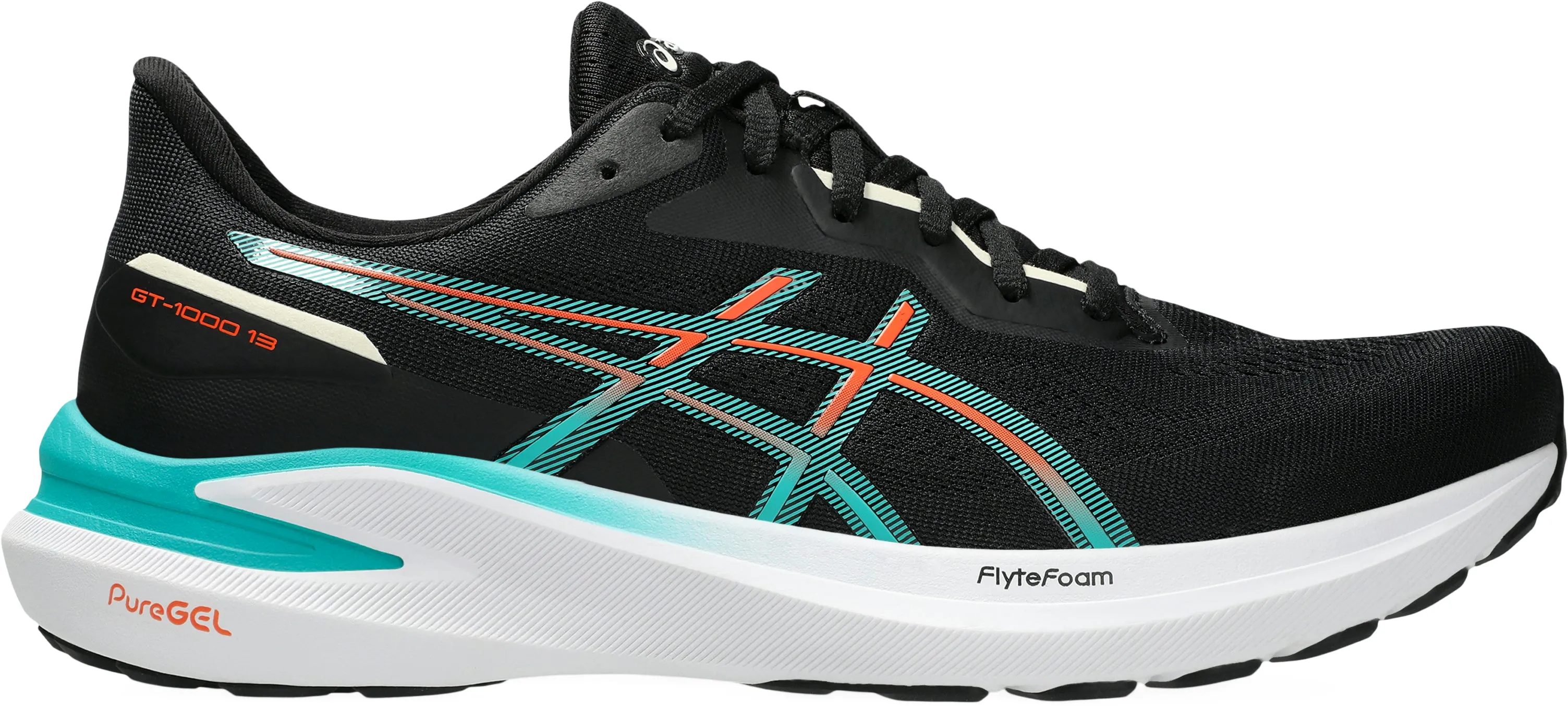 Asics GT 1000 13 Mens Running Shoes - Black Asics athletic footwear for training sessions