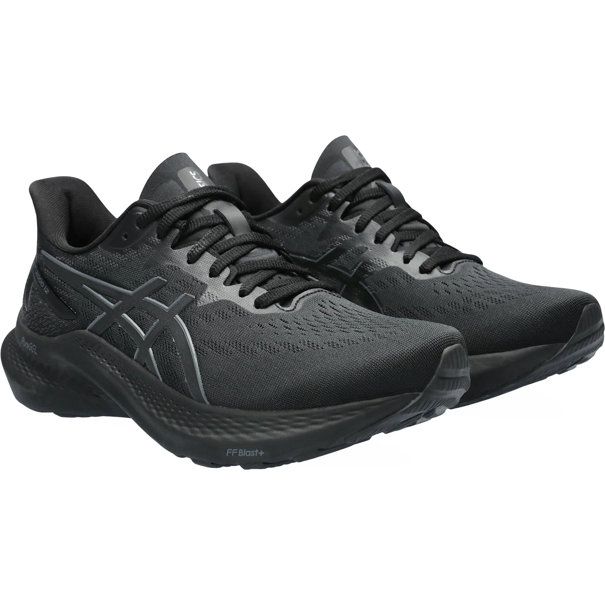 Asics GT 2000 12 Womens Running Shoes - Black Performance Shoes